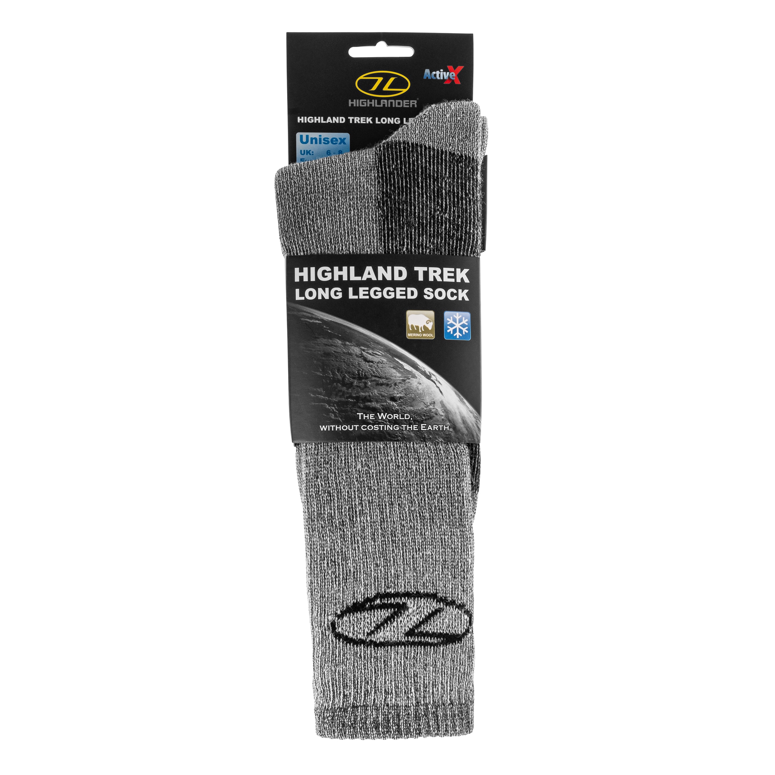 Highlander - Trek Long Socken für Damen - Grey