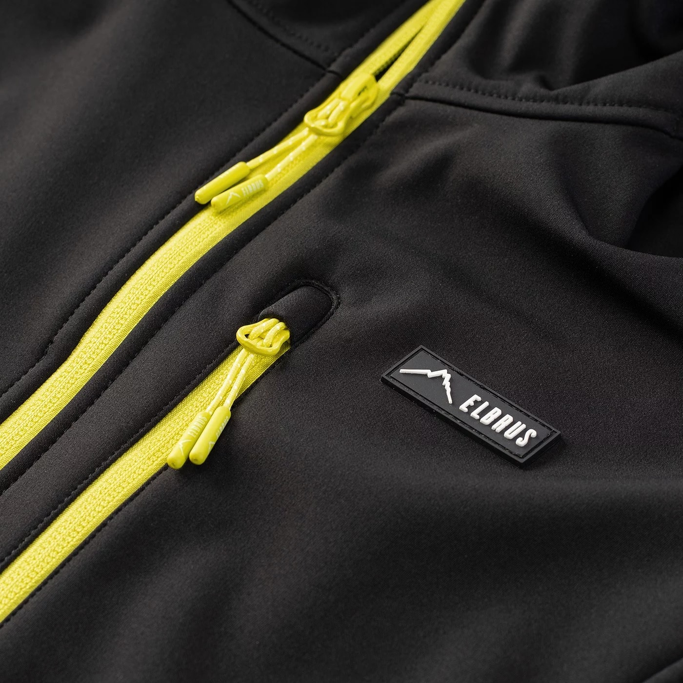 Elbrus - Iver II Jacke - Black/Yellow