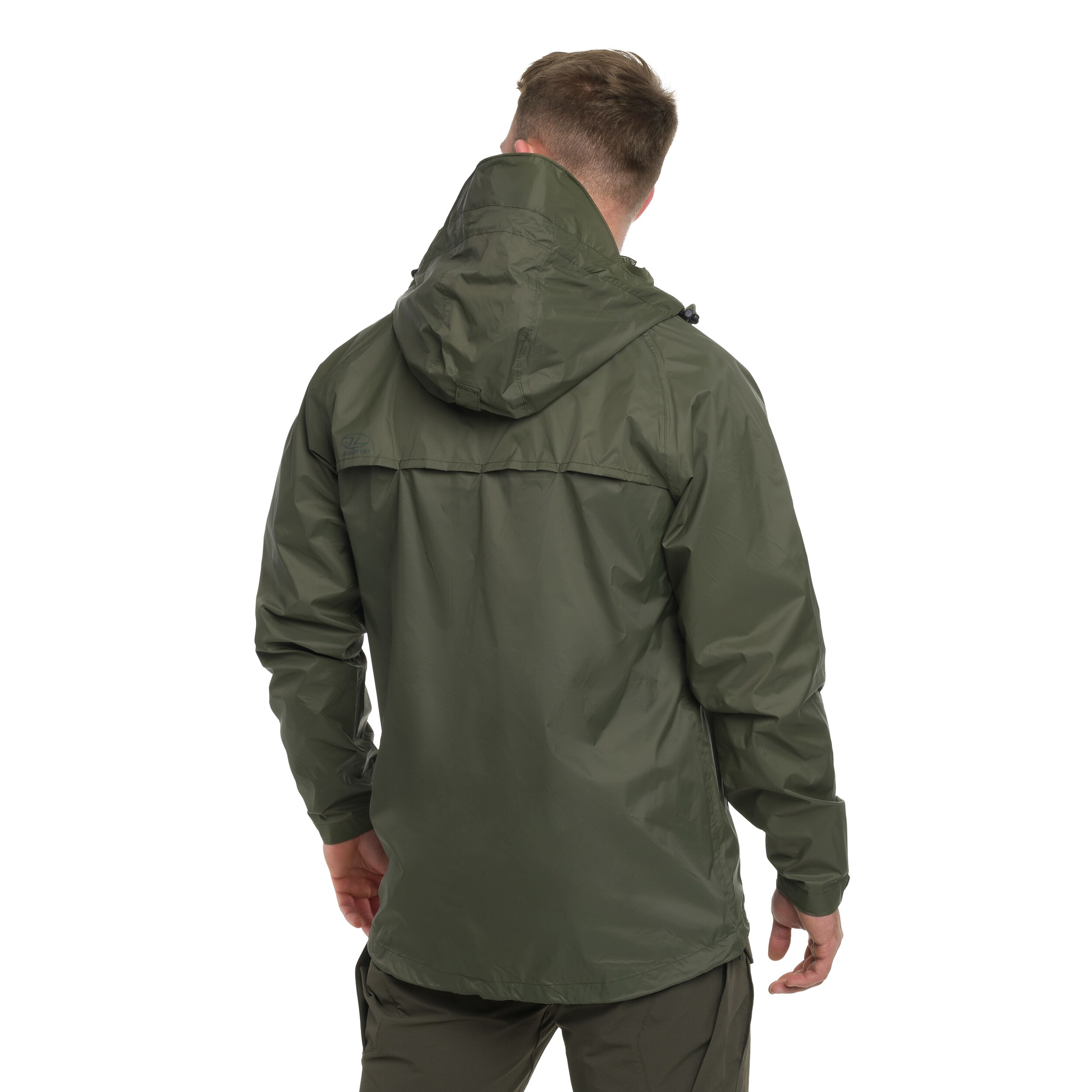 Highlander Outdoor - Stow & Go Pack Away Jacke - Olive Green