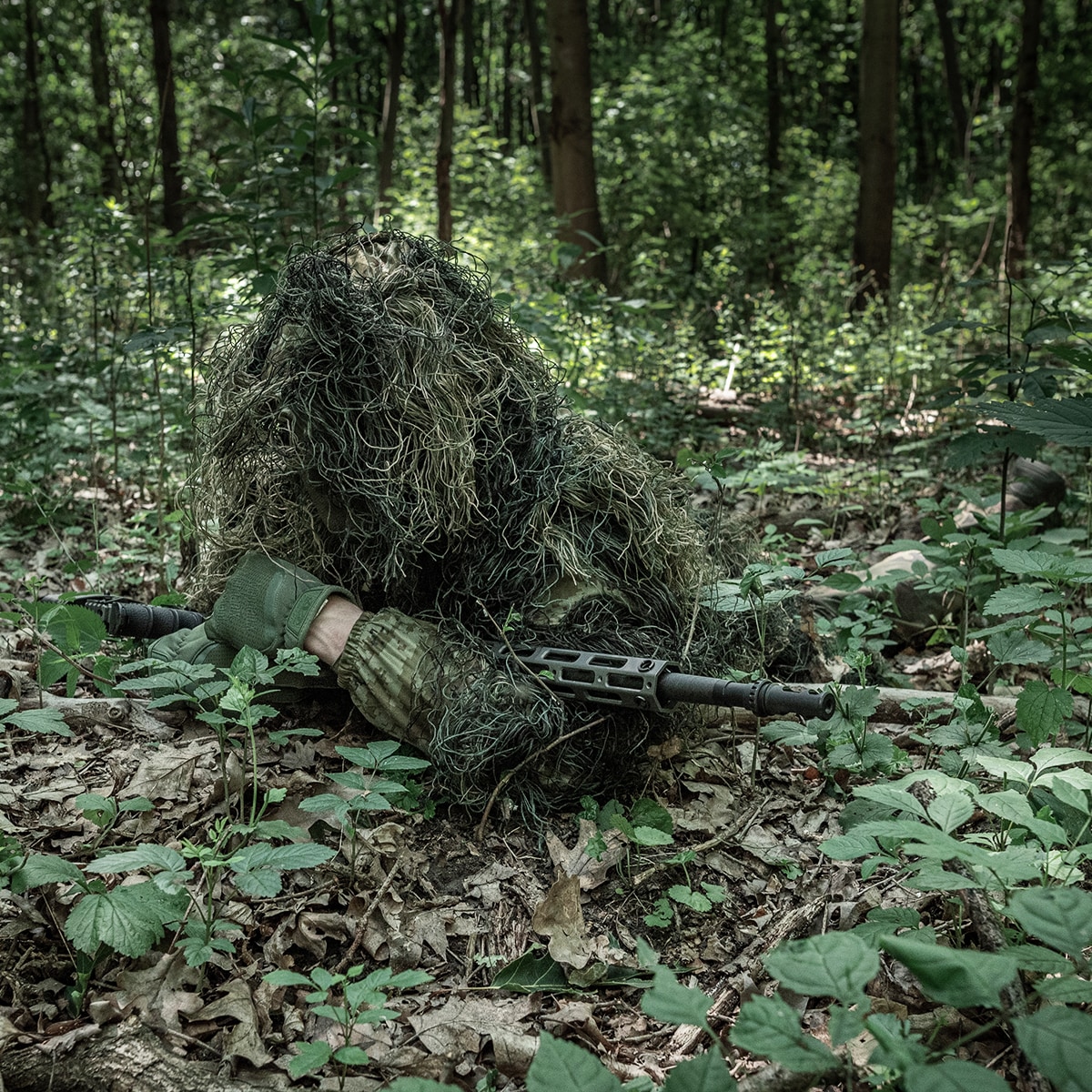 MFH - Ghilie Camo Parka - Tarnanzug - Woodland