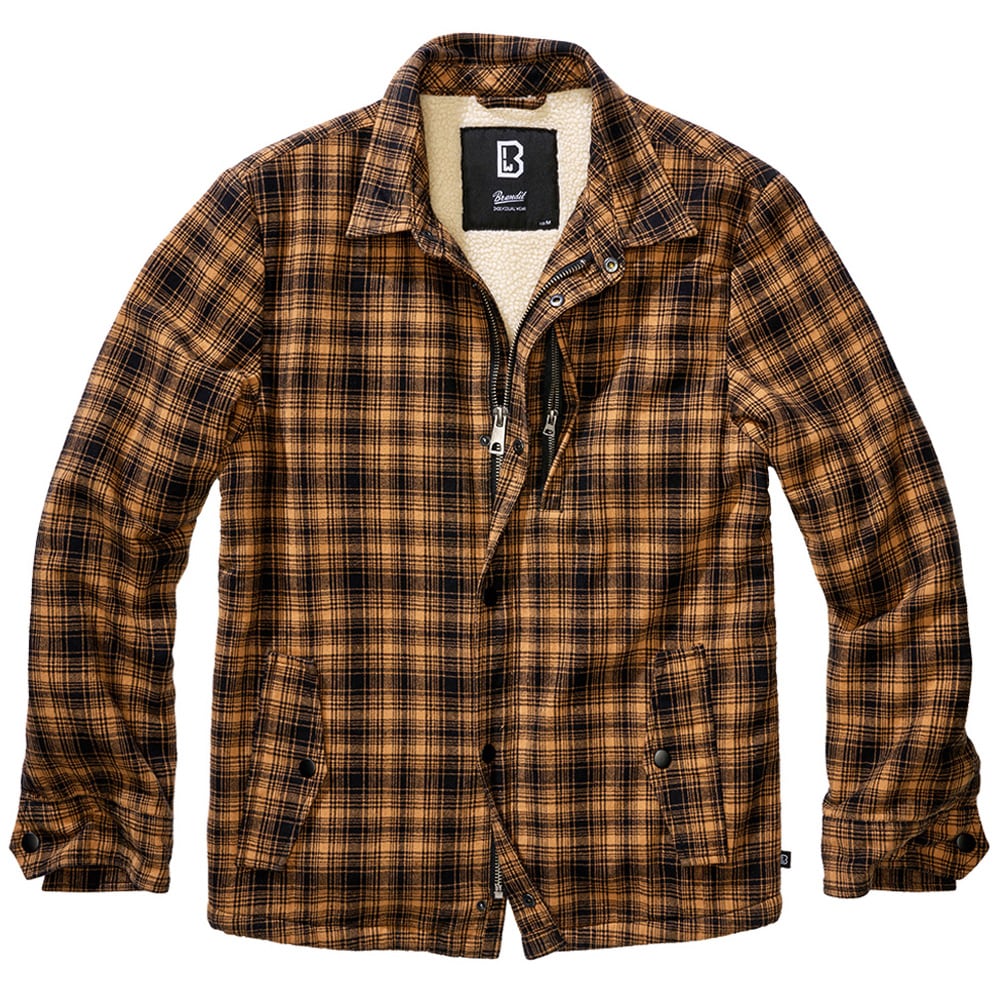 Kurtka Brandit Classic Sherpa Jacket Camel/Black Checkered