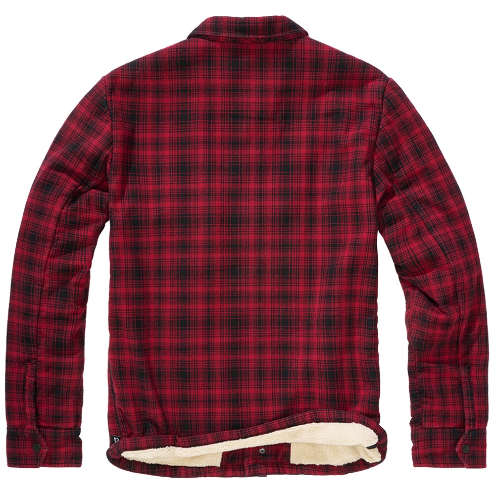 Brandit - Classic Sherpa Jacket Jacke - Red/Black Checkered