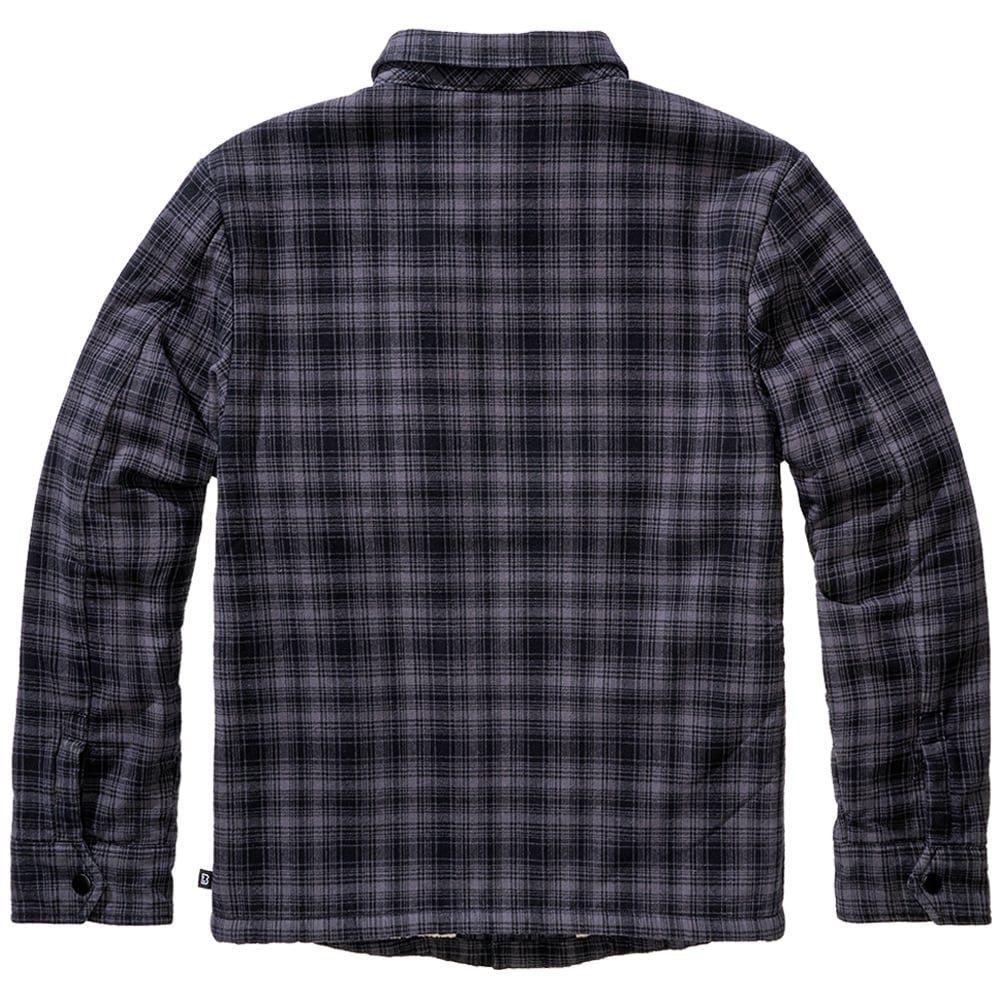 Brandit - Classic Sherpa Jacket  Jacke - Anthracite/Black Checkered