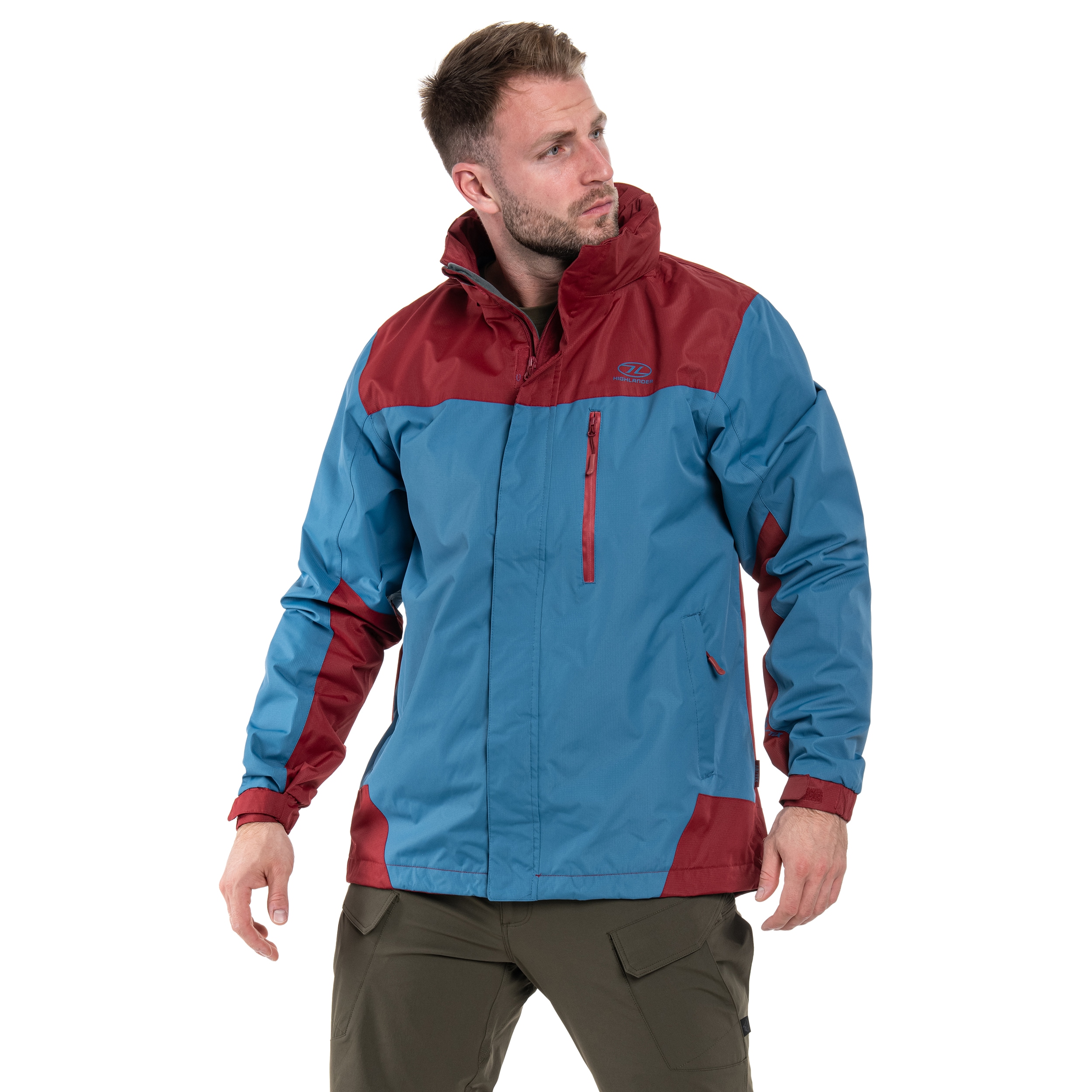 Highlander Outdoor - Kerrera Jacke - Petrol / Burgundy