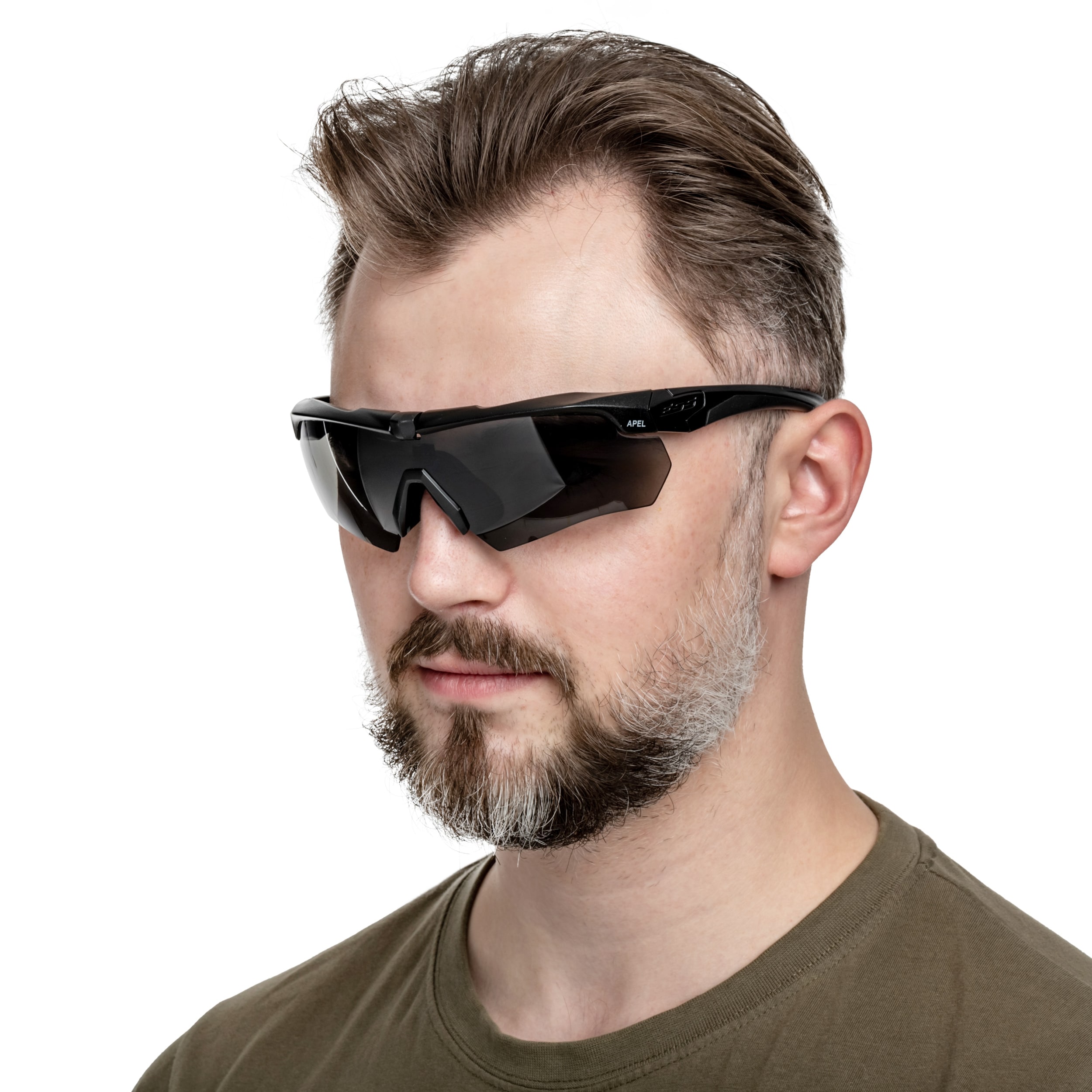 ESS - Crossbow APEL Taktische Schutzbrille Clear/Smoke Gray - Black