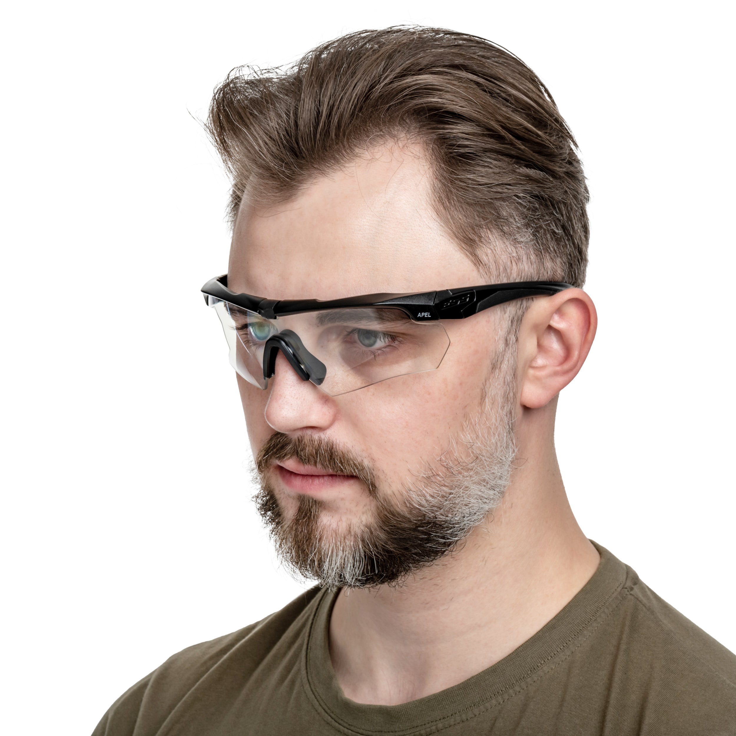 ESS - Crossbow APEL Taktische Schutzbrille Clear/Smoke Gray - Black