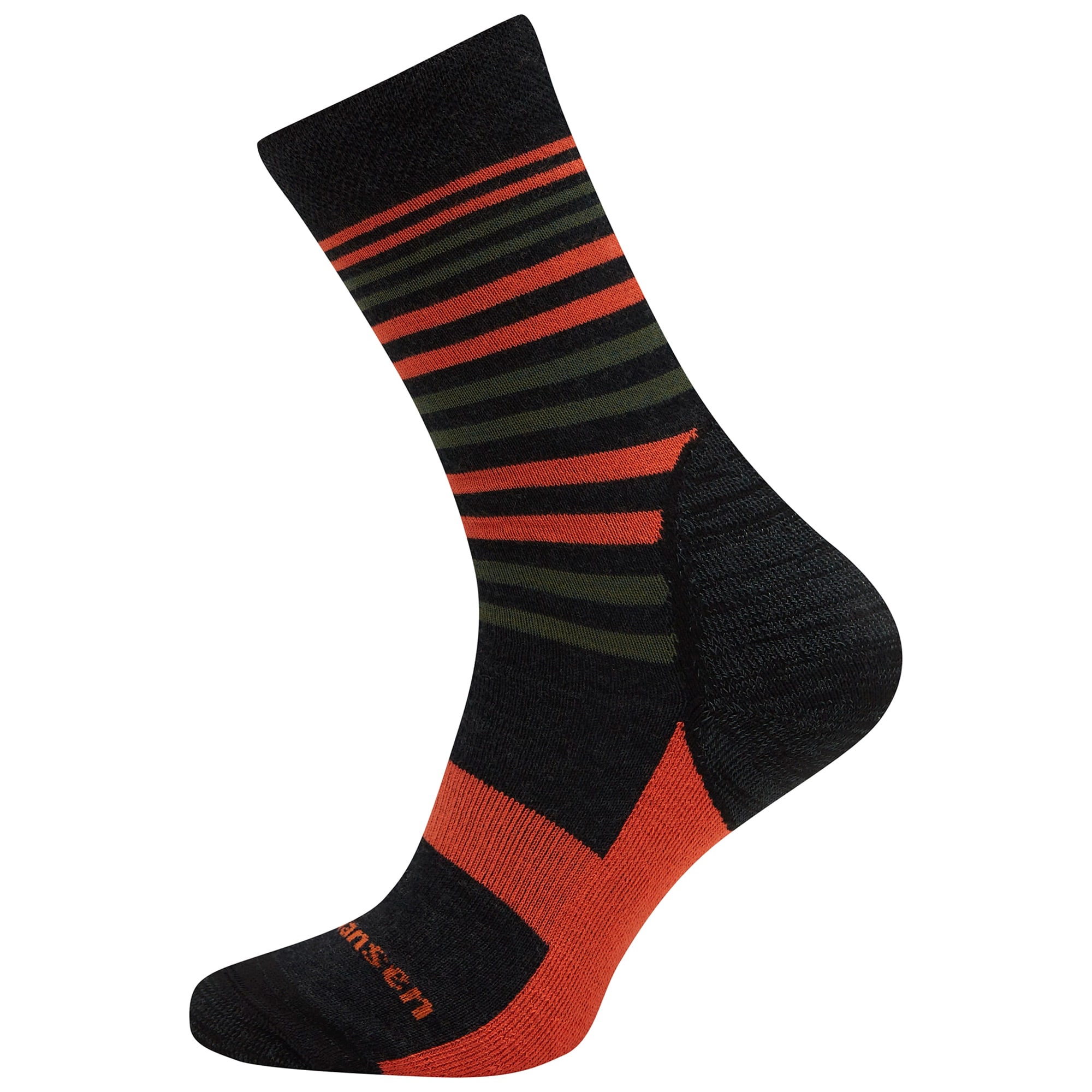 Fjord Nansen - New Merino Kevlar Socken - Graphite/Orange