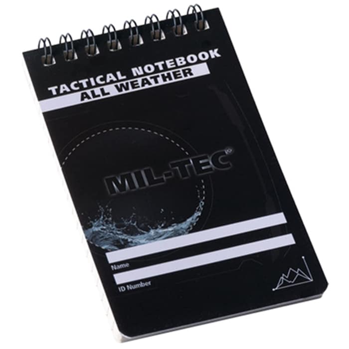 Mil-Tec - Tactical wasserdichtes Notizbuch 75 x 130 mm