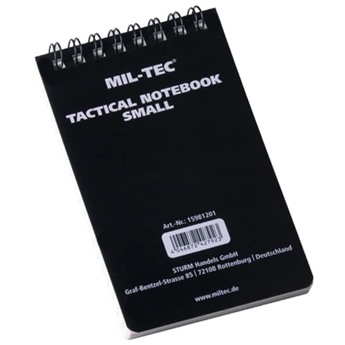 Mil-Tec - Tactical wasserdichtes Notizbuch 75 x 130 mm