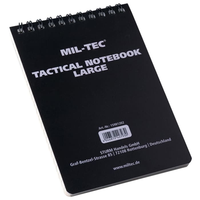 Mil-Tec - Tactical wasserdichtes Notizbuch 100 x 150 mm