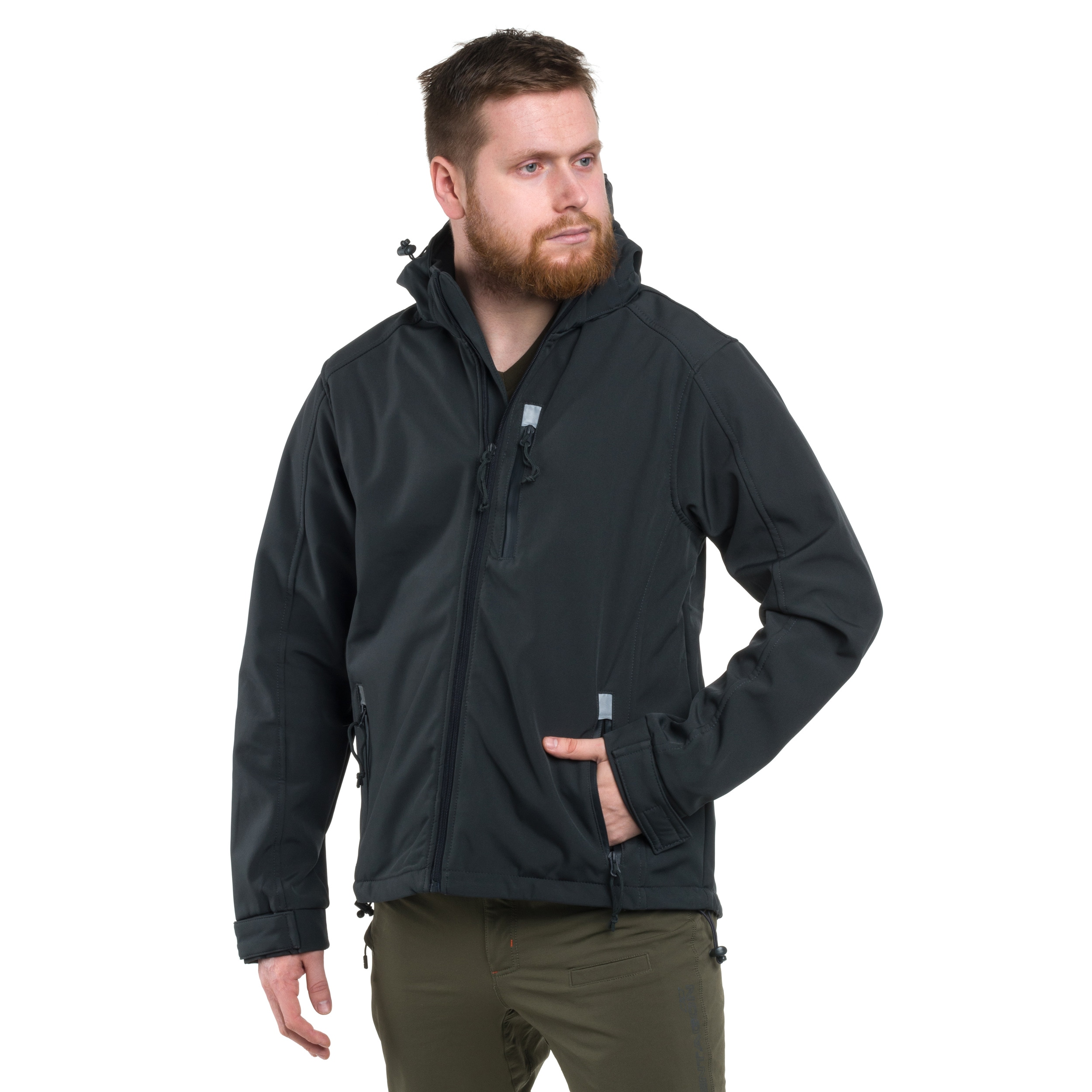 Brandit - Softshell Hurricane Jacke - Anthracite