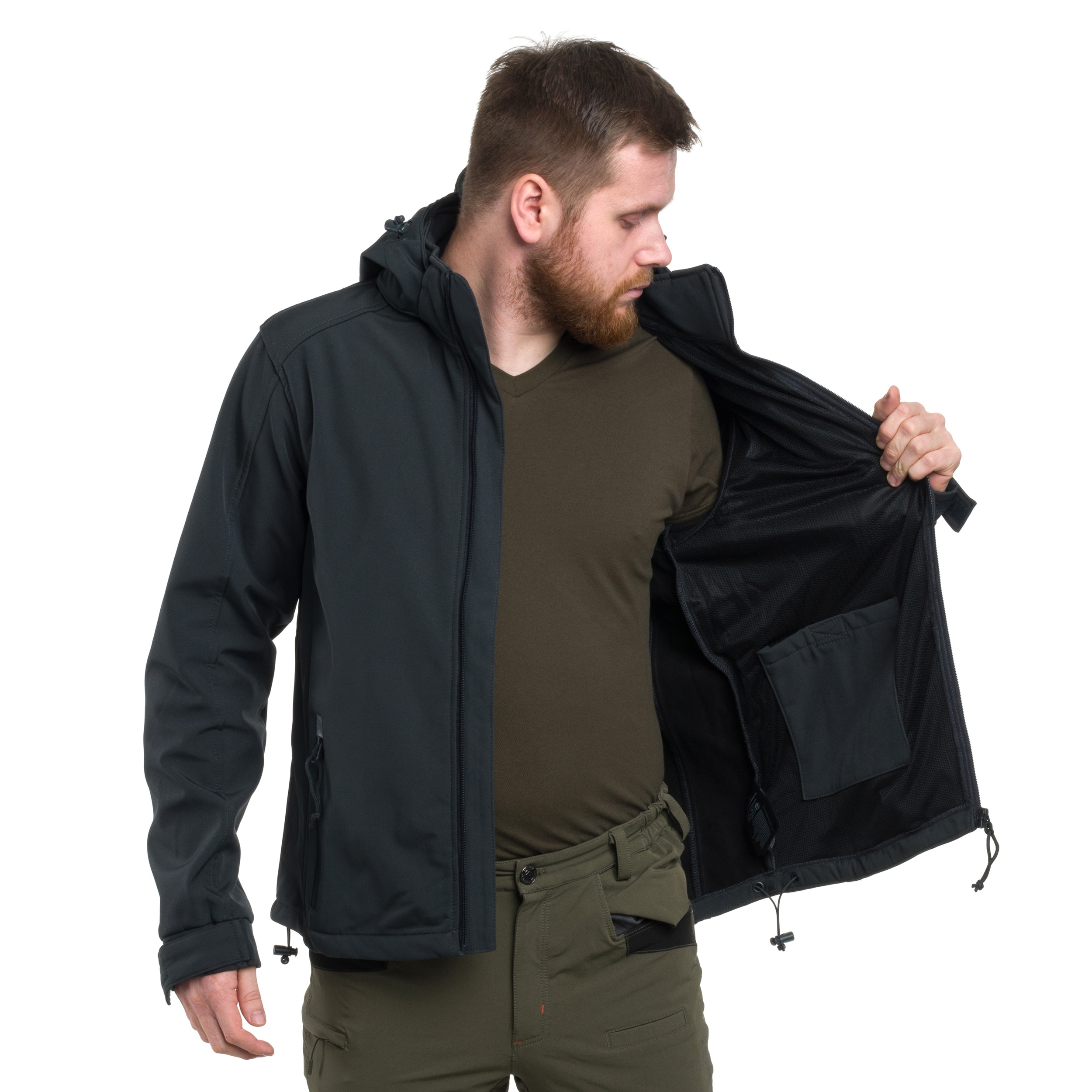 Brandit - Softshell Hurricane Jacke - Anthracite