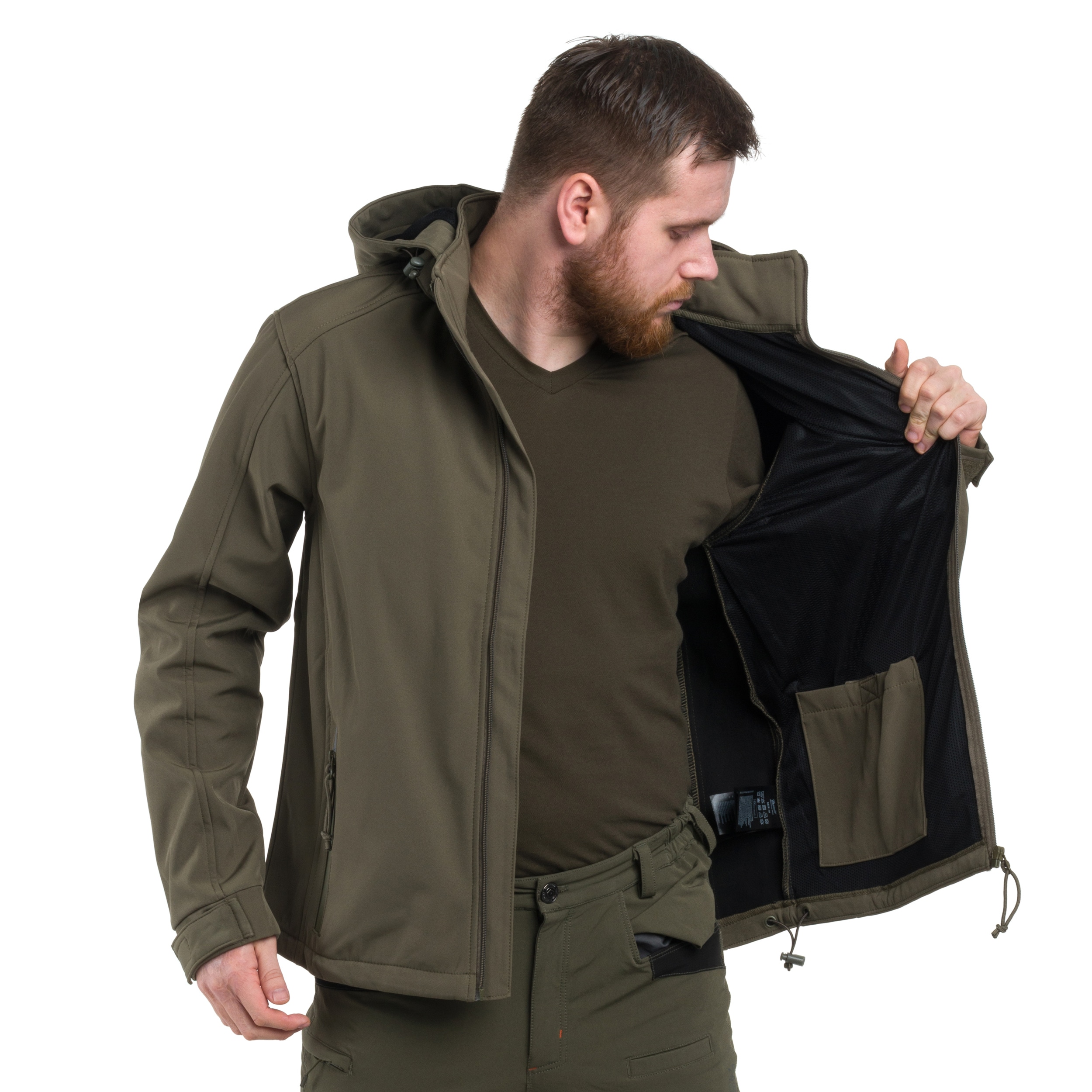 Brandit - Softshell Hurricane Jacke - Olive