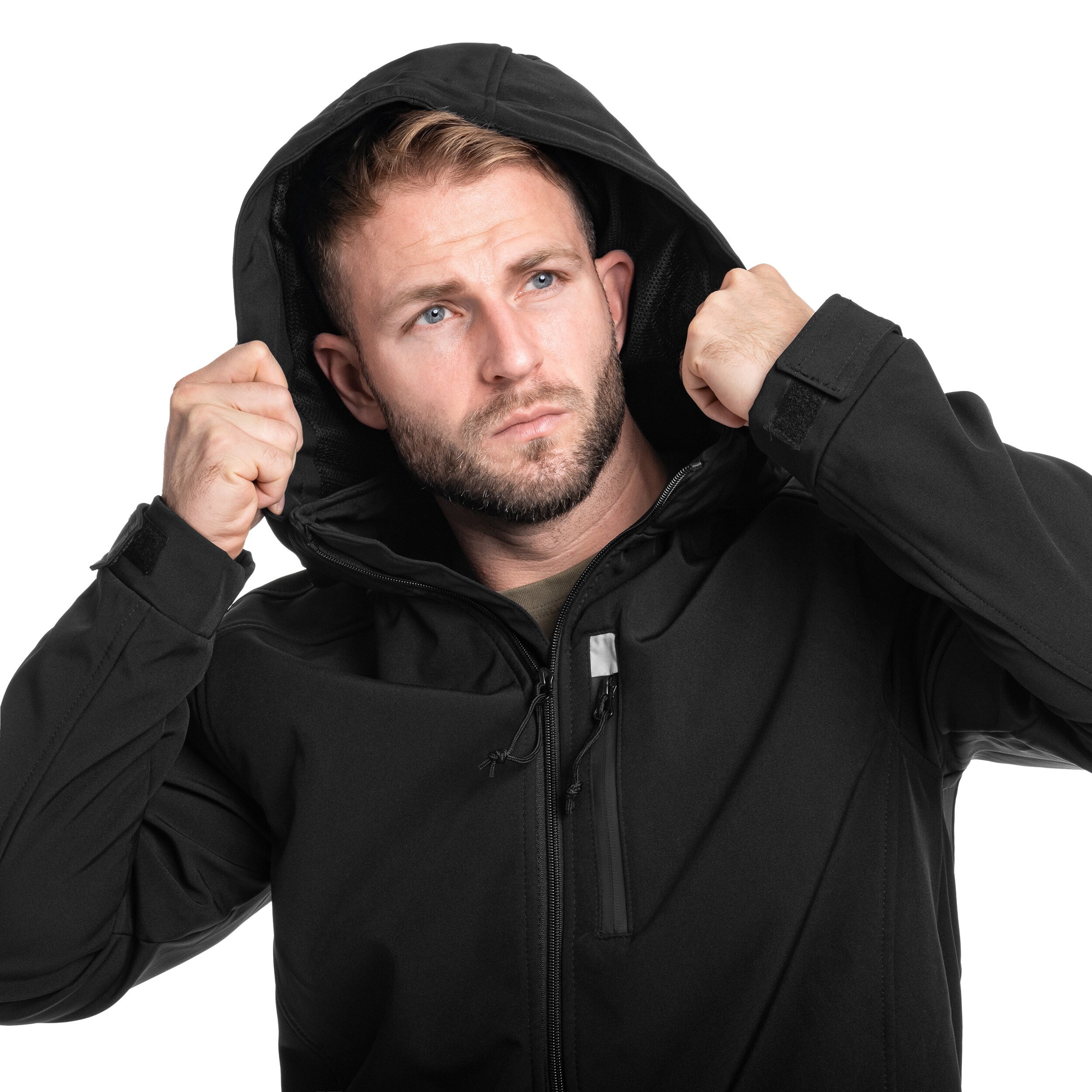 Brandit - Softshell Hurricane Jacke - Black