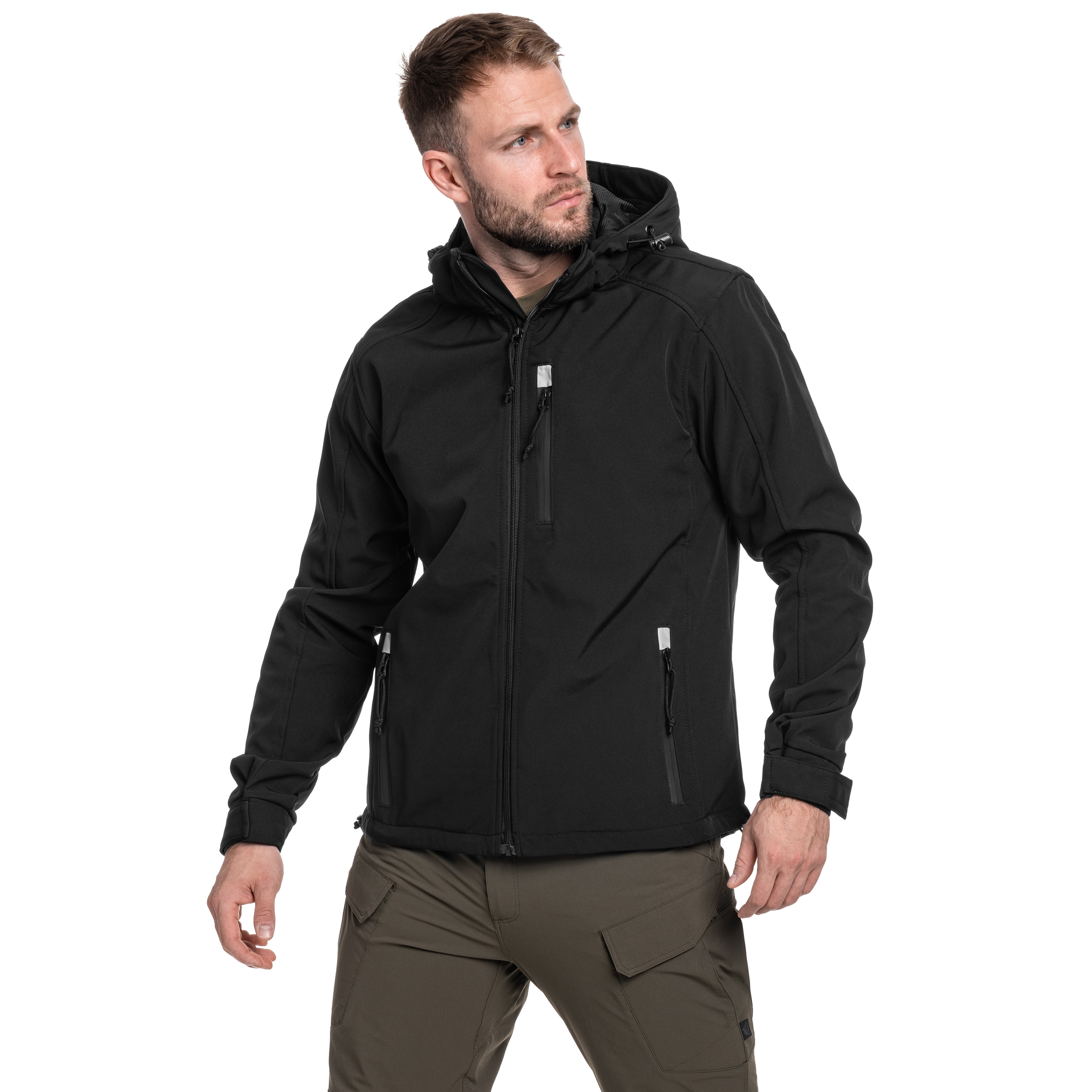 Brandit - Softshell Hurricane Jacke - Black