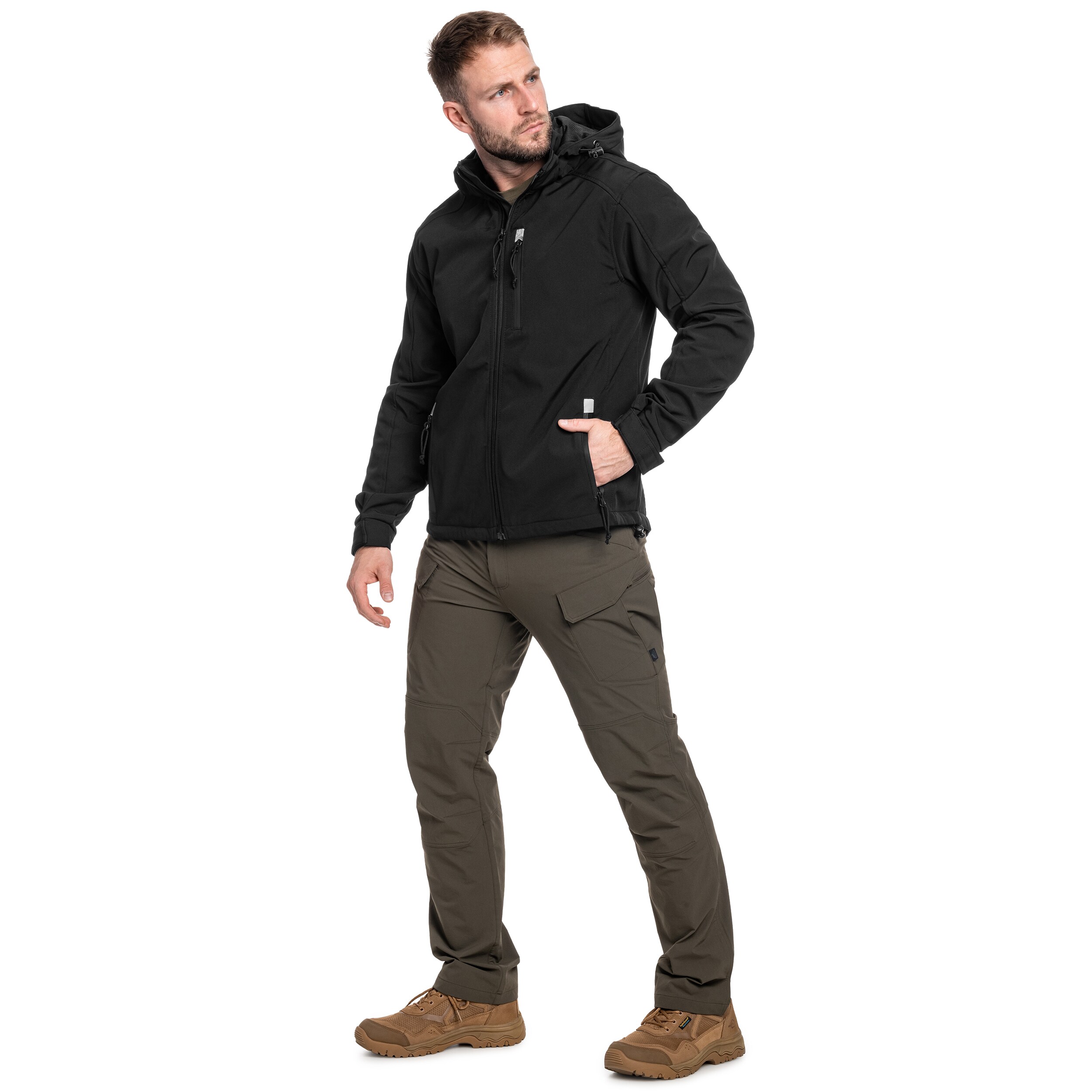 Brandit - Softshell Hurricane Jacke - Black