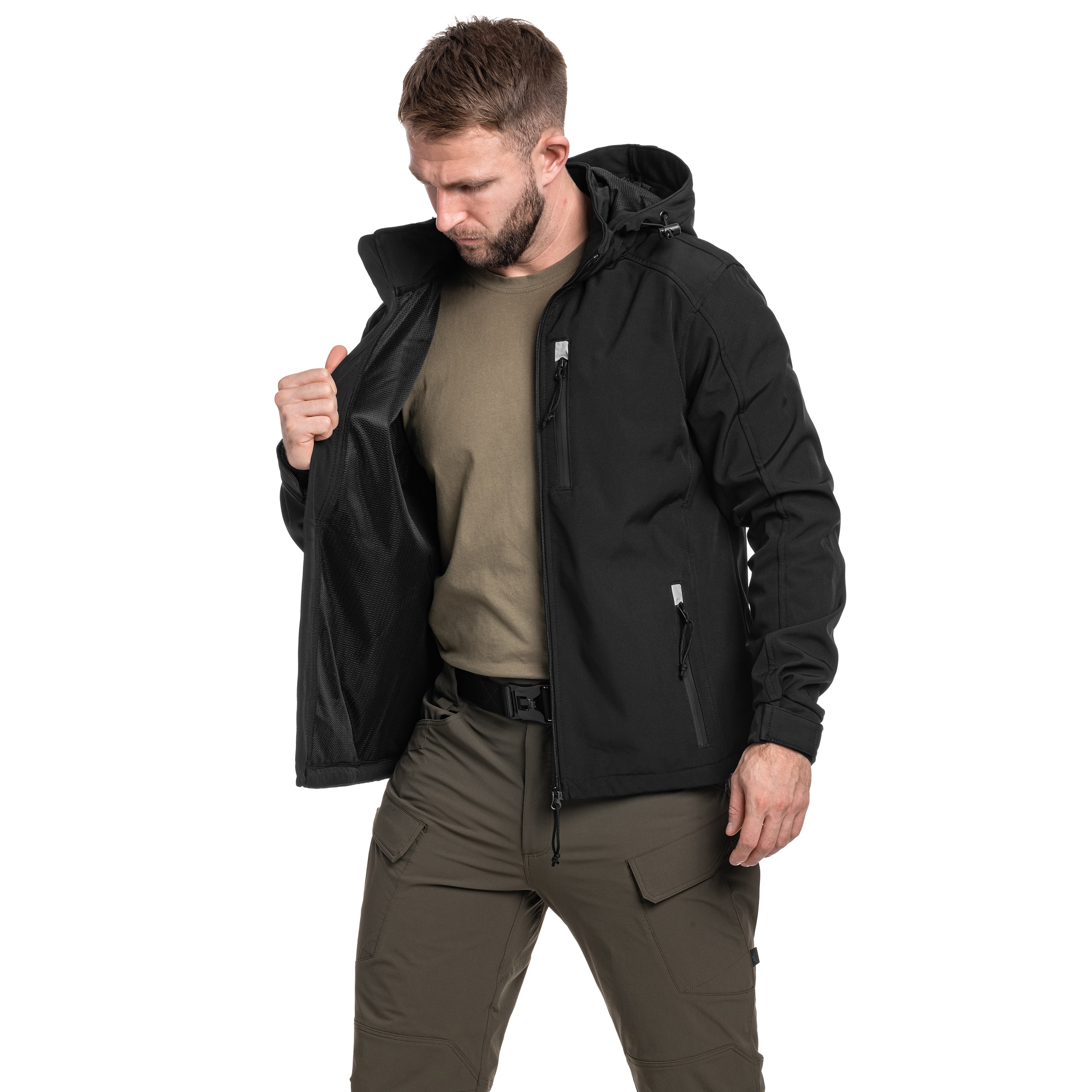 Brandit - Softshell Hurricane Jacke - Black