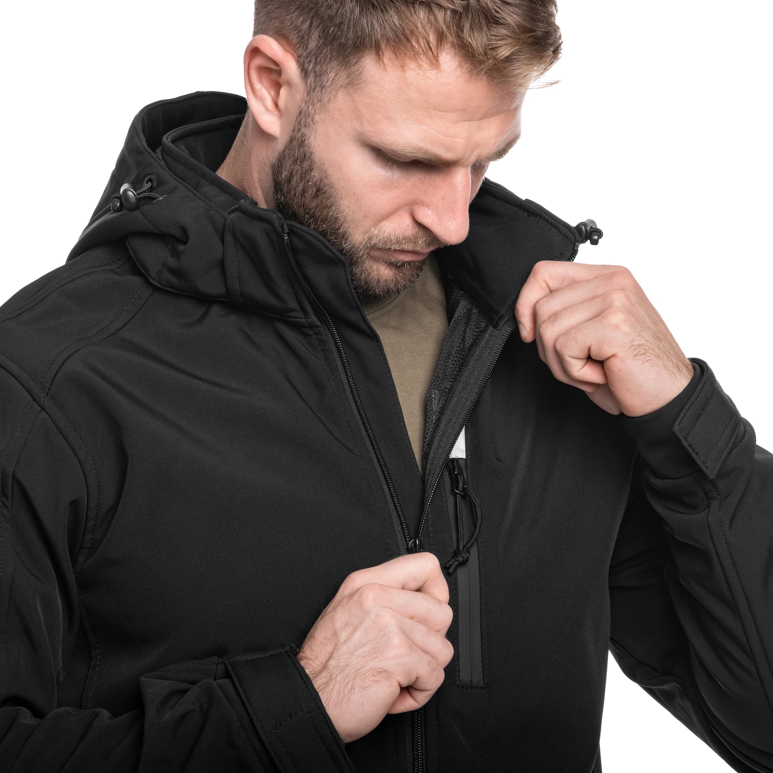 Brandit - Softshell Hurricane Jacke - Black