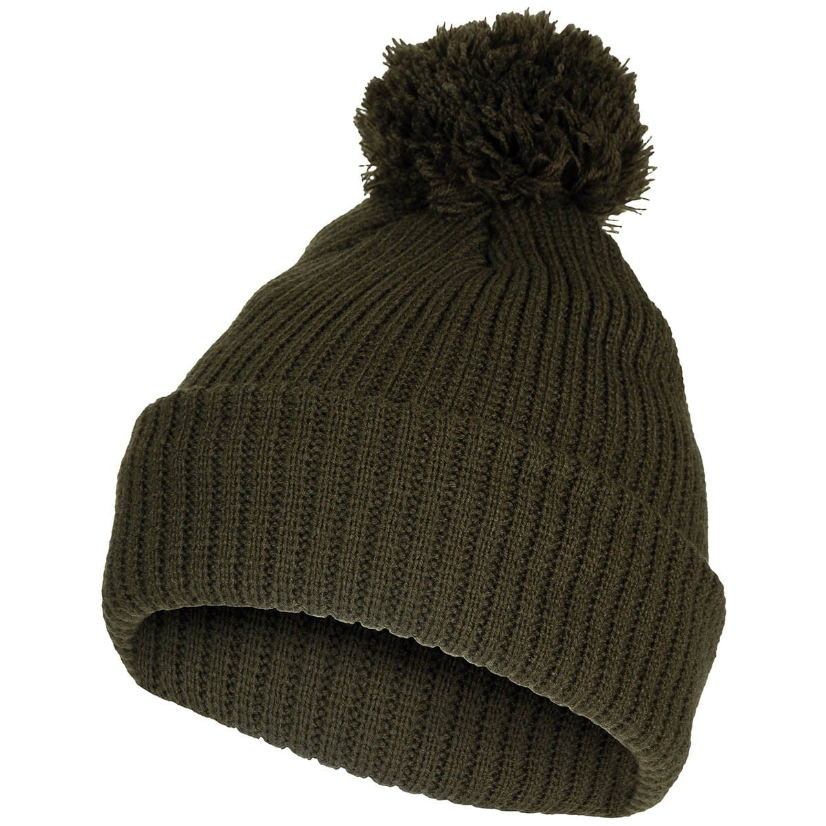 MFH - Wintermütze mit Bommel - Olive