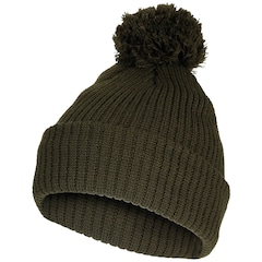 MFH - Wintermütze mit Bommel - Olive