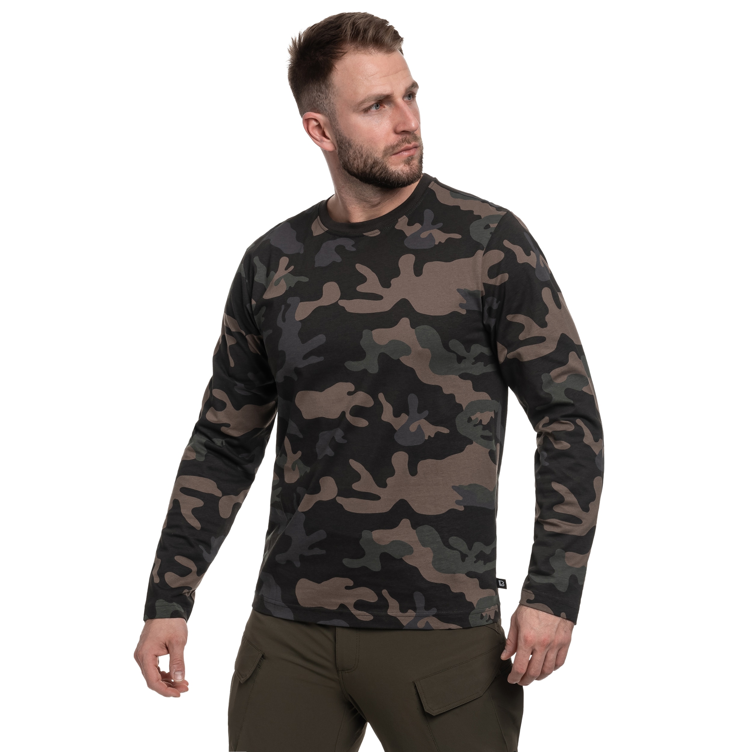 Brandit - Premium Long Sleeve T-Shirt - Dark Camo