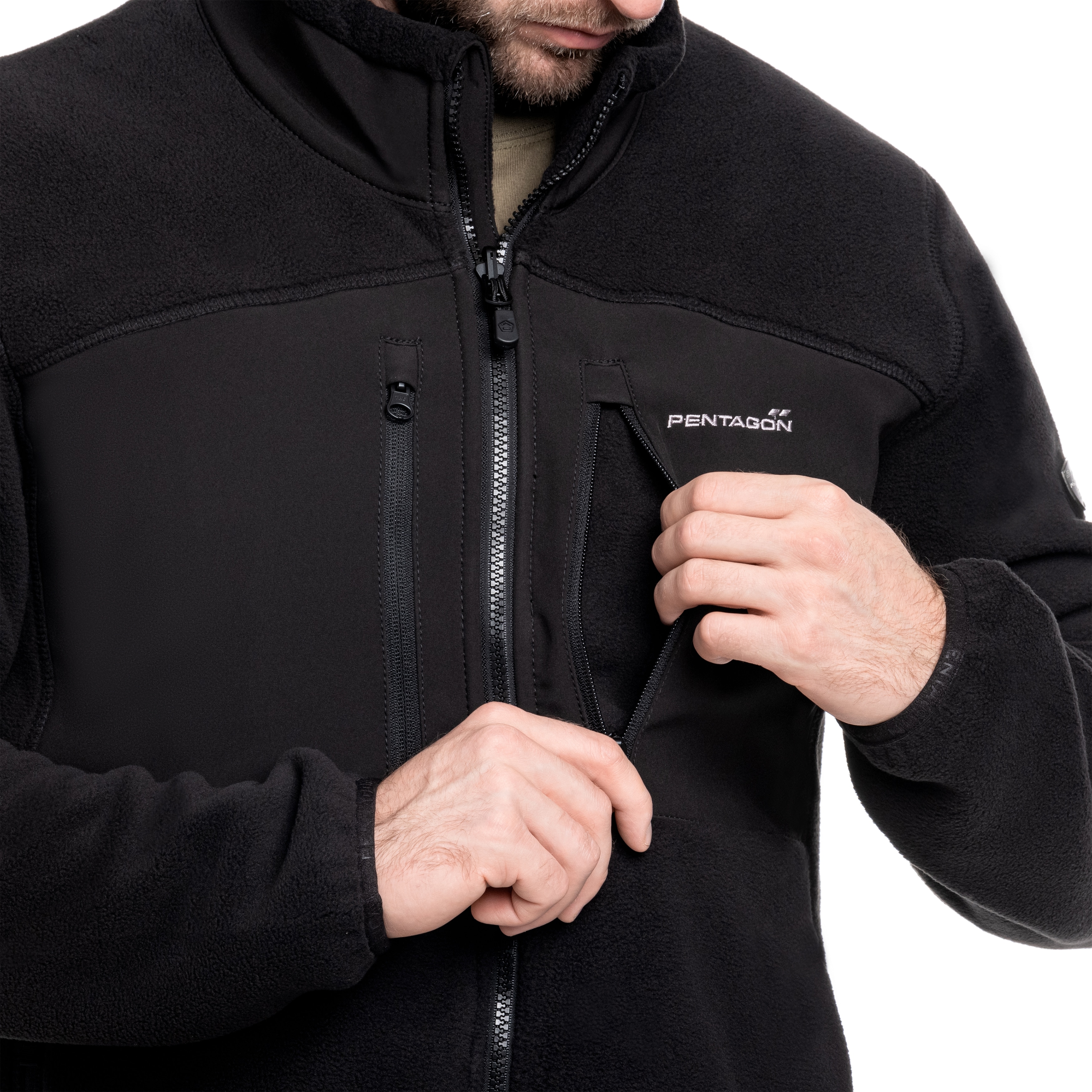 Pentagon - Ajax Fleecejacke - Black