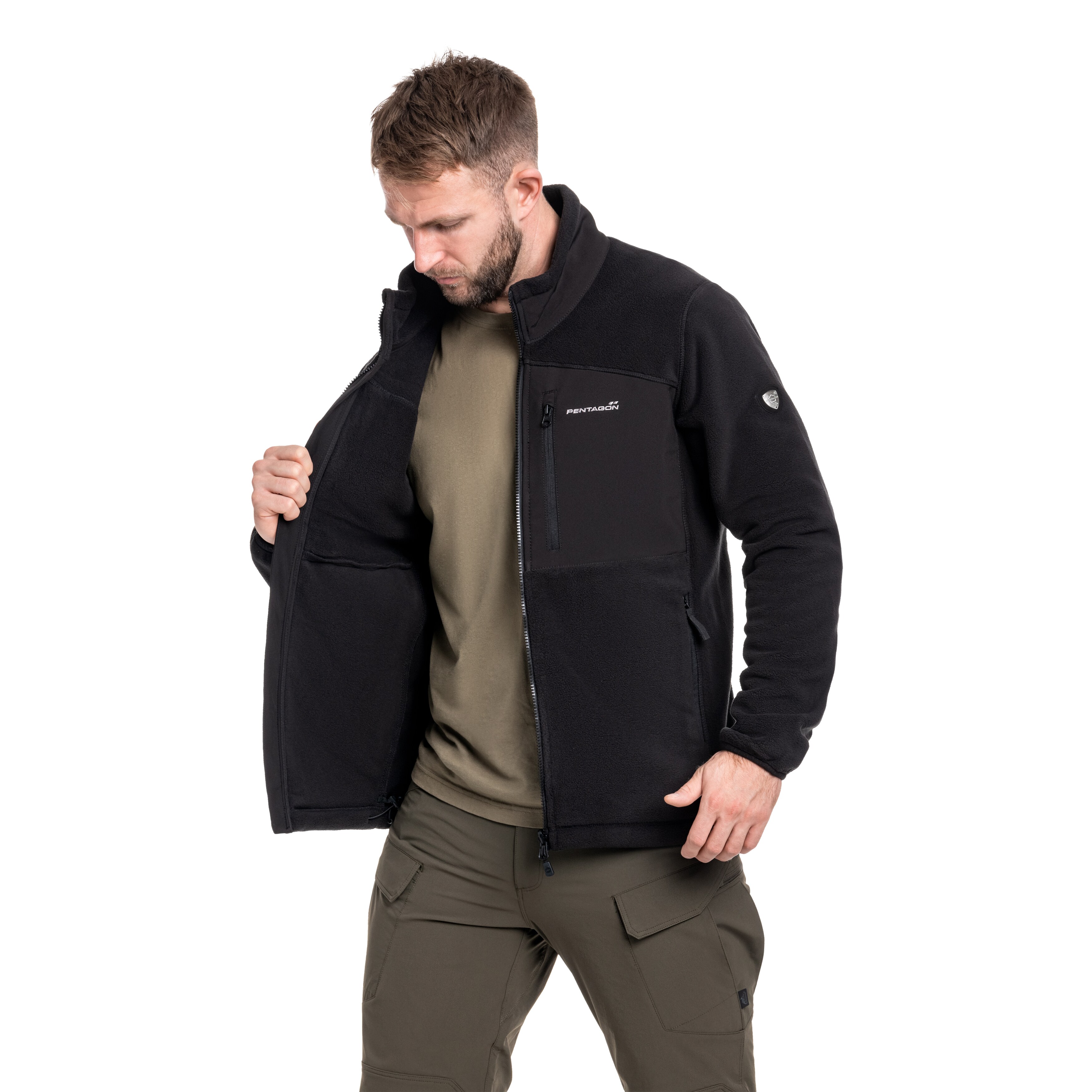 Pentagon - Ajax Fleecejacke - Black
