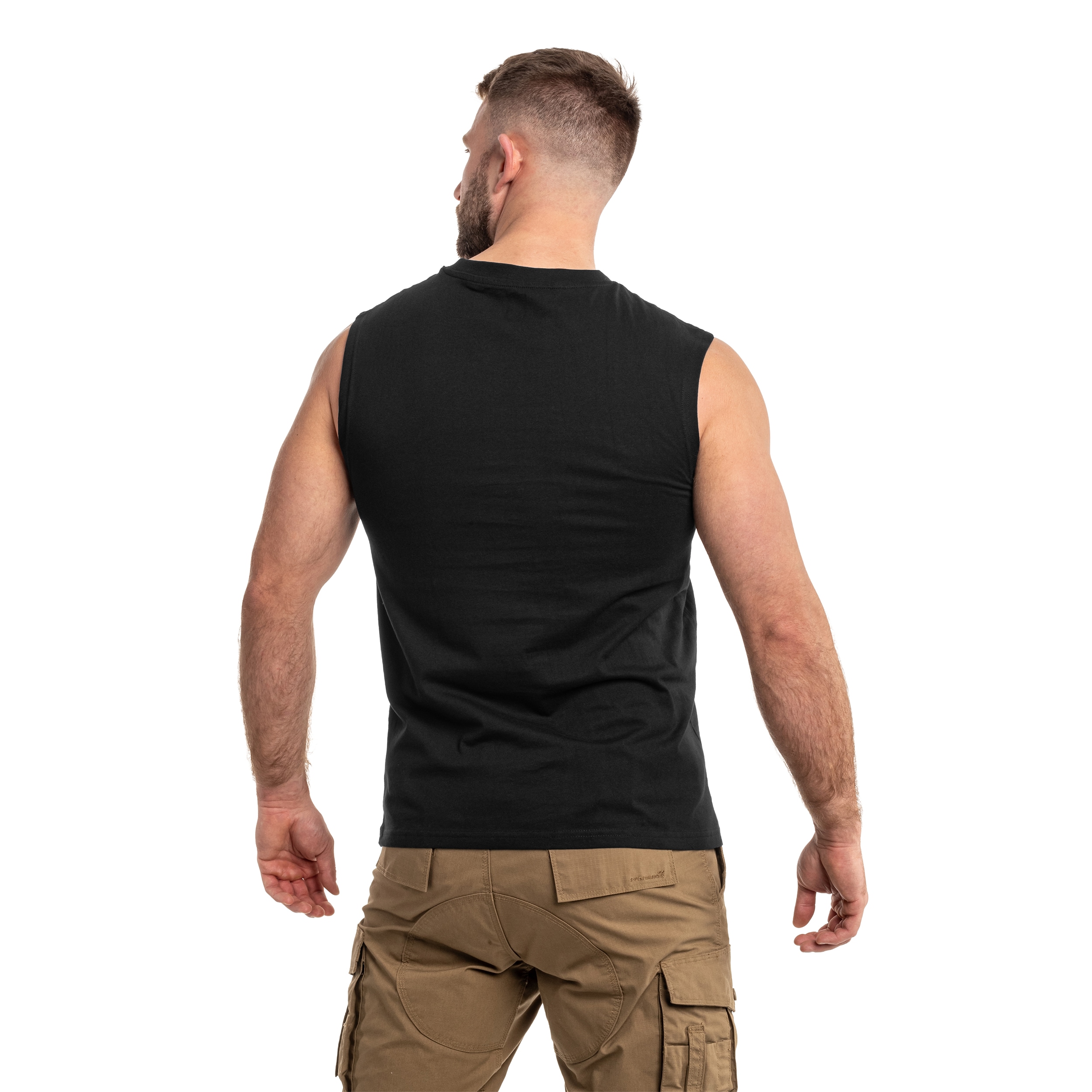 Brandit - Sleeveless Tank-Top T-Shirt - Black