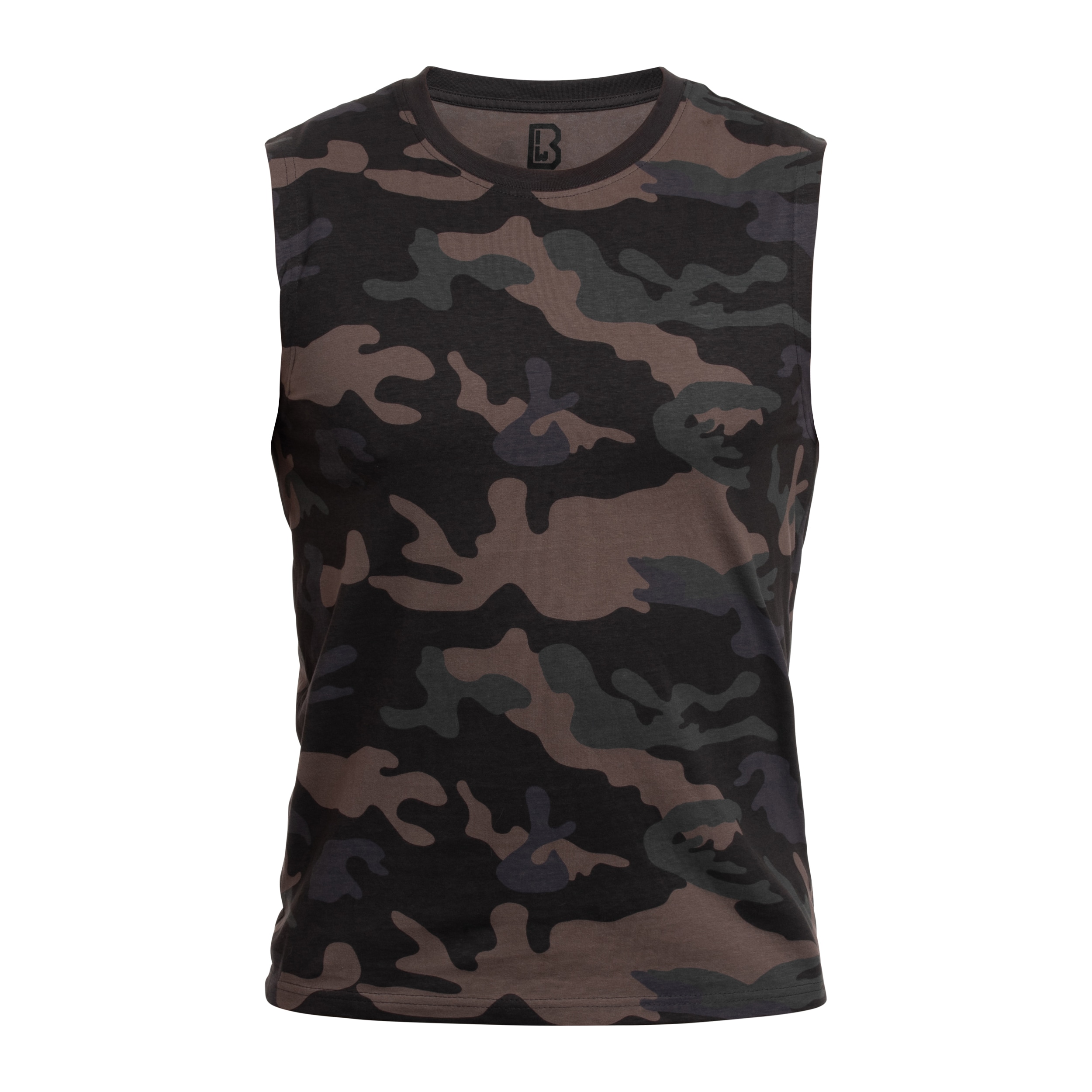 Brandit - Sleeveless Tank Top T-Shirt - Dark Camo