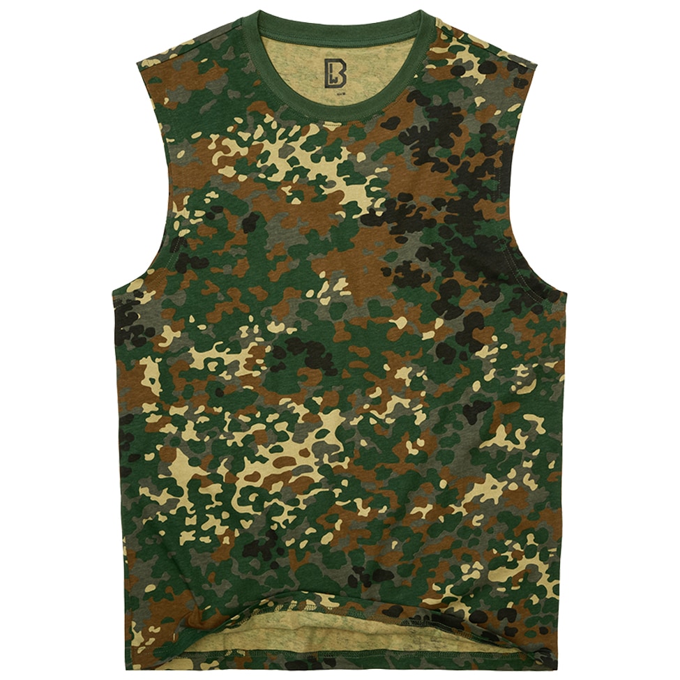 Brandit - Sleeveless Tank Top T-Shirt - Flecktarn