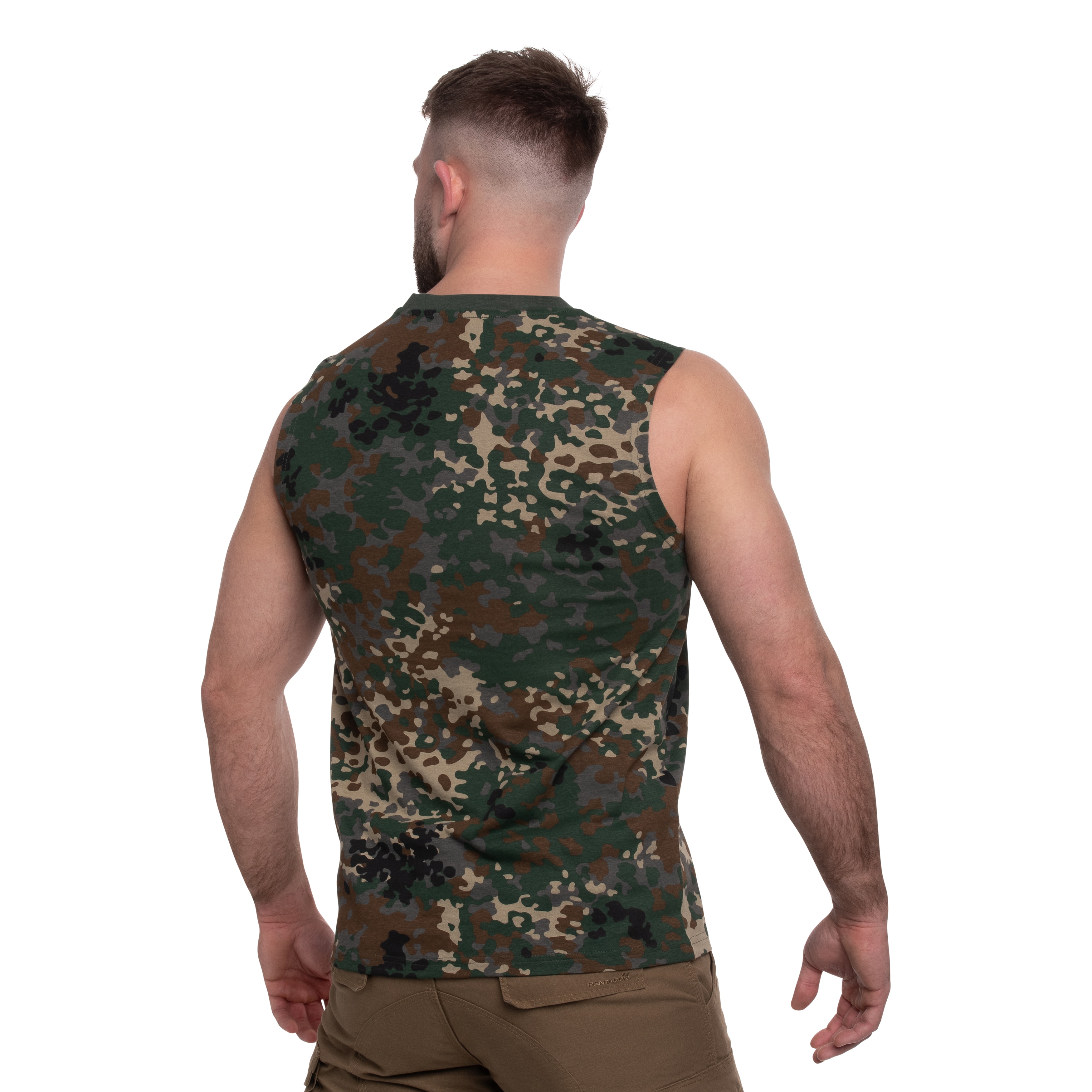 Brandit - Sleeveless Tank Top T-Shirt - Flecktarn