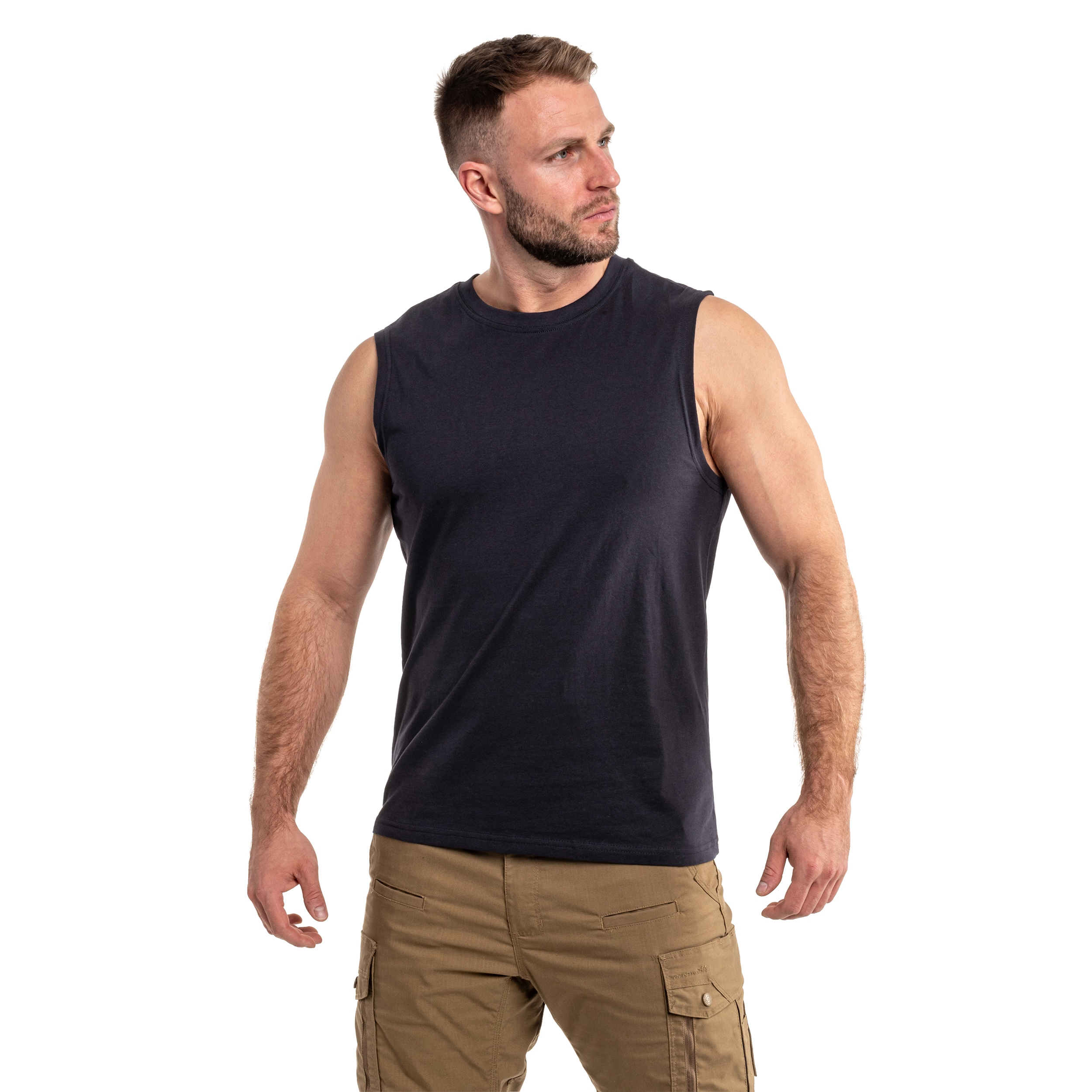 Brandit - Sleeveless Tank Top T-Shirt - Navy