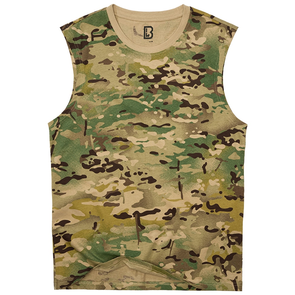 Brandit - Sleeveless Tank Top T-Shirt - Tactical Camo