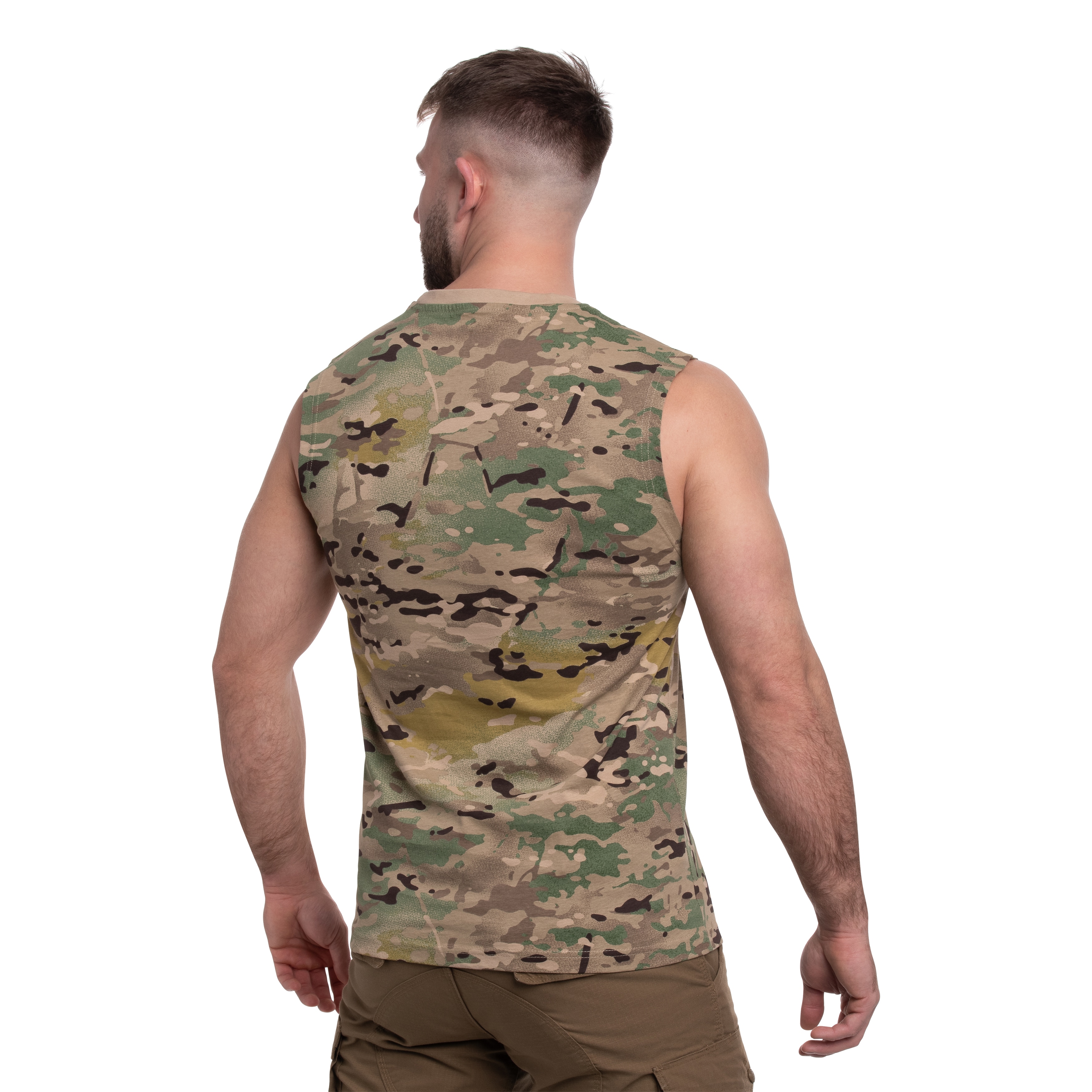 Brandit - Sleeveless Tank Top T-Shirt - Tactical Camo