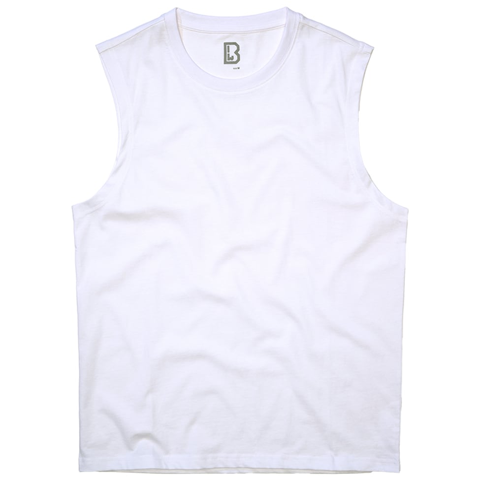 Brandit - Sleeveless Tank Top T-Shirt - White