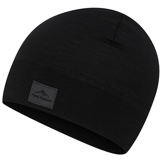 Fjord Nansen - Light Merinoull Beanie - Mütze - Black