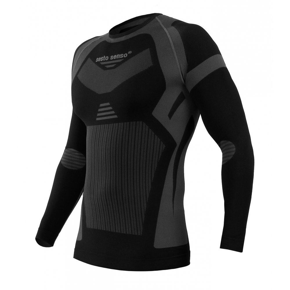 Sesto Senso - CL15 Thermo Active Langarm Thermo-T-Shirt - Graphit