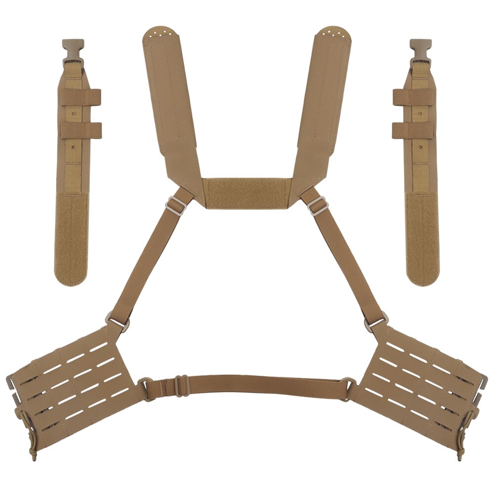 Wosport - Chest Rig Arc taktische Schultergurte - Coyote Brown