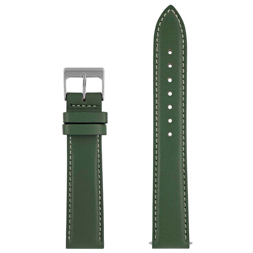 Zeppelin - Uhrenarmband aus recyceltem Leder - Green 20 mm