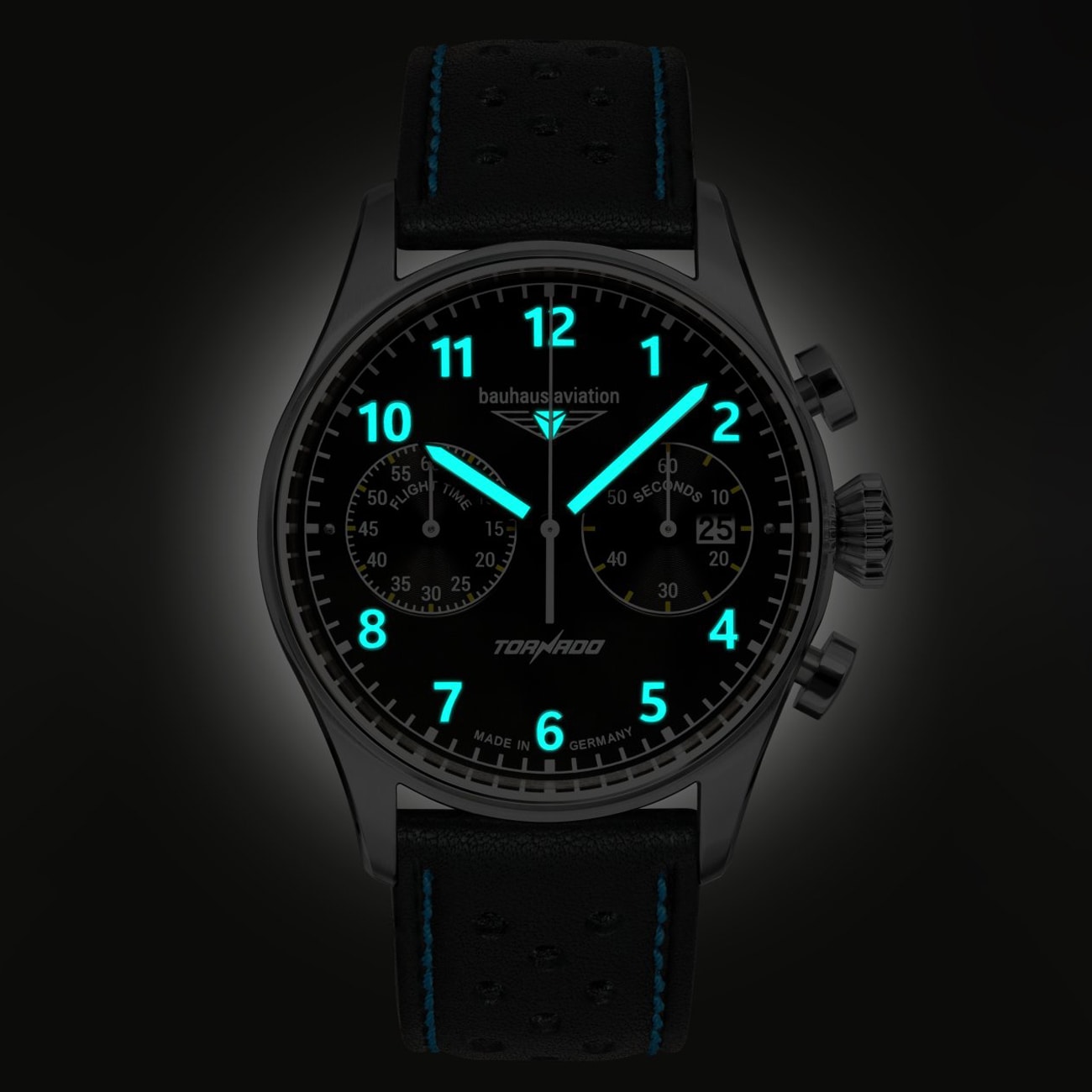 Bauhaus - Aviation Tornado Quartz 27703 Uhr - Black/Blue