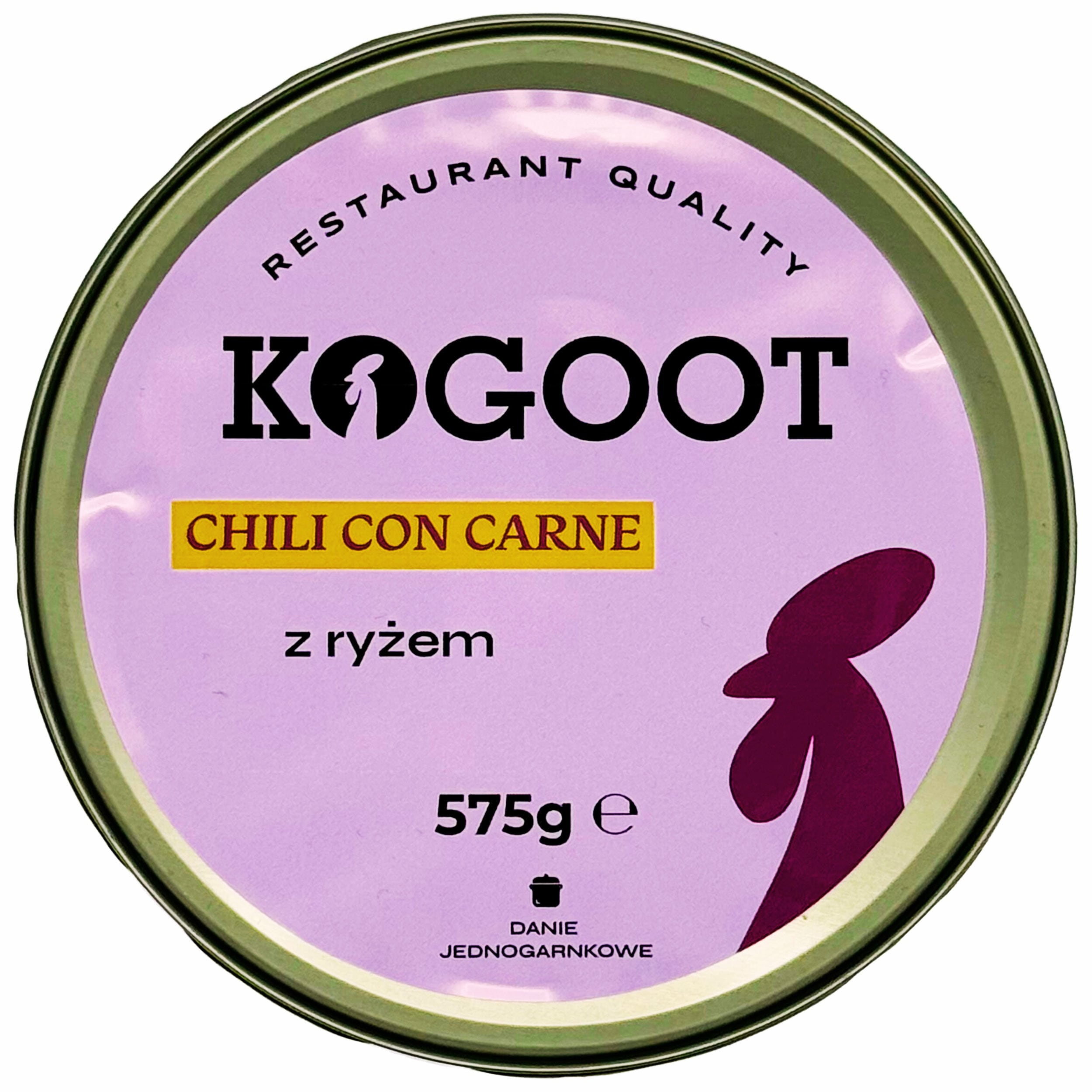 Kogoot - Konservierte Lebensmittel Chili con carne mit Reis 575 g