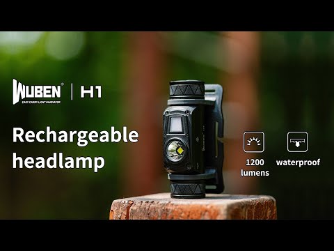 Wuben - H1 Kopftaschenlampe - 1200 Lumen