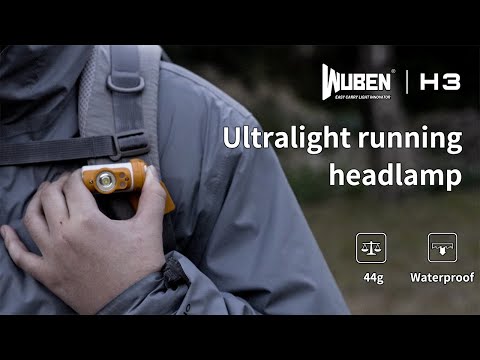 Wuben - H3 Orange Stirnlampe - 120 Lumen