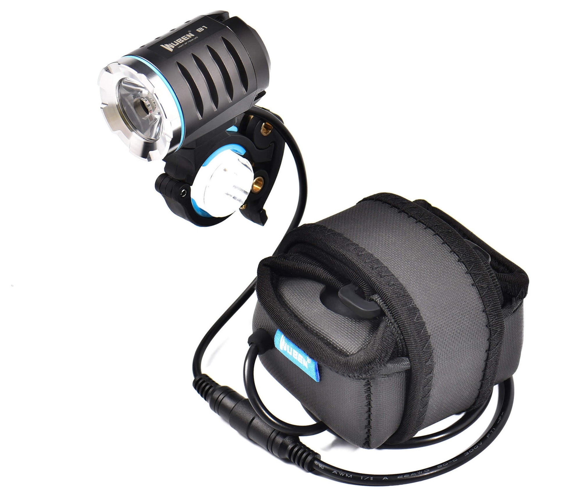 Wuben - B1 Black Fahrradlampe vorne - 3600 Lumen