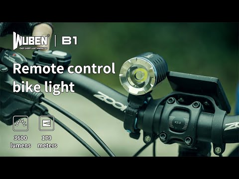 Wuben - B1 Black Fahrradlampe vorne - 3600 Lumen