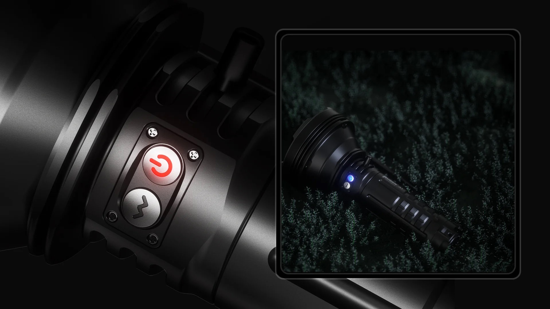 Wuben A1 Black Taschenlampe mit Powerbank-Funktion 20000 Lumen