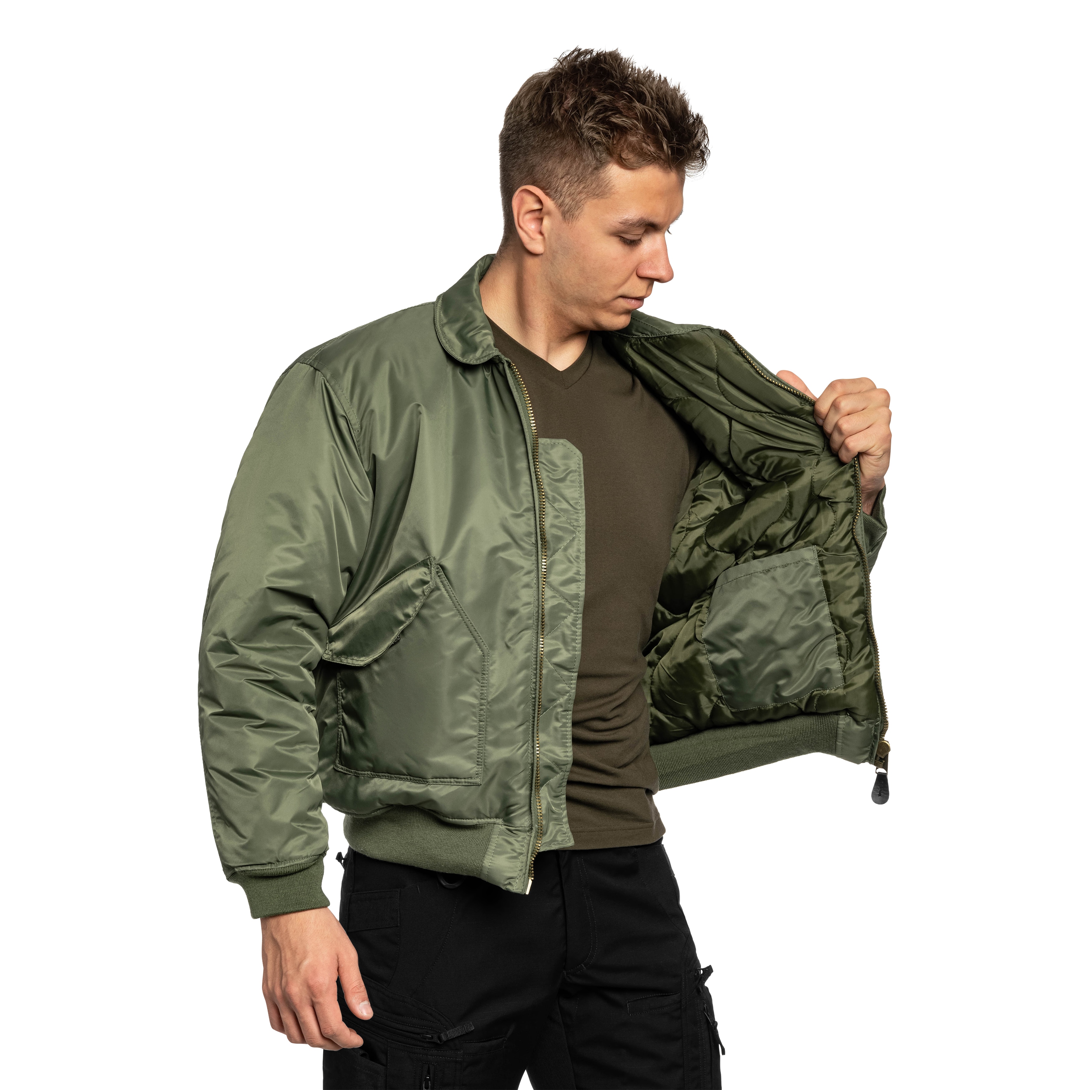 Mil-Tec - US CWU Tactical Flyers Basic Jacke - Olive