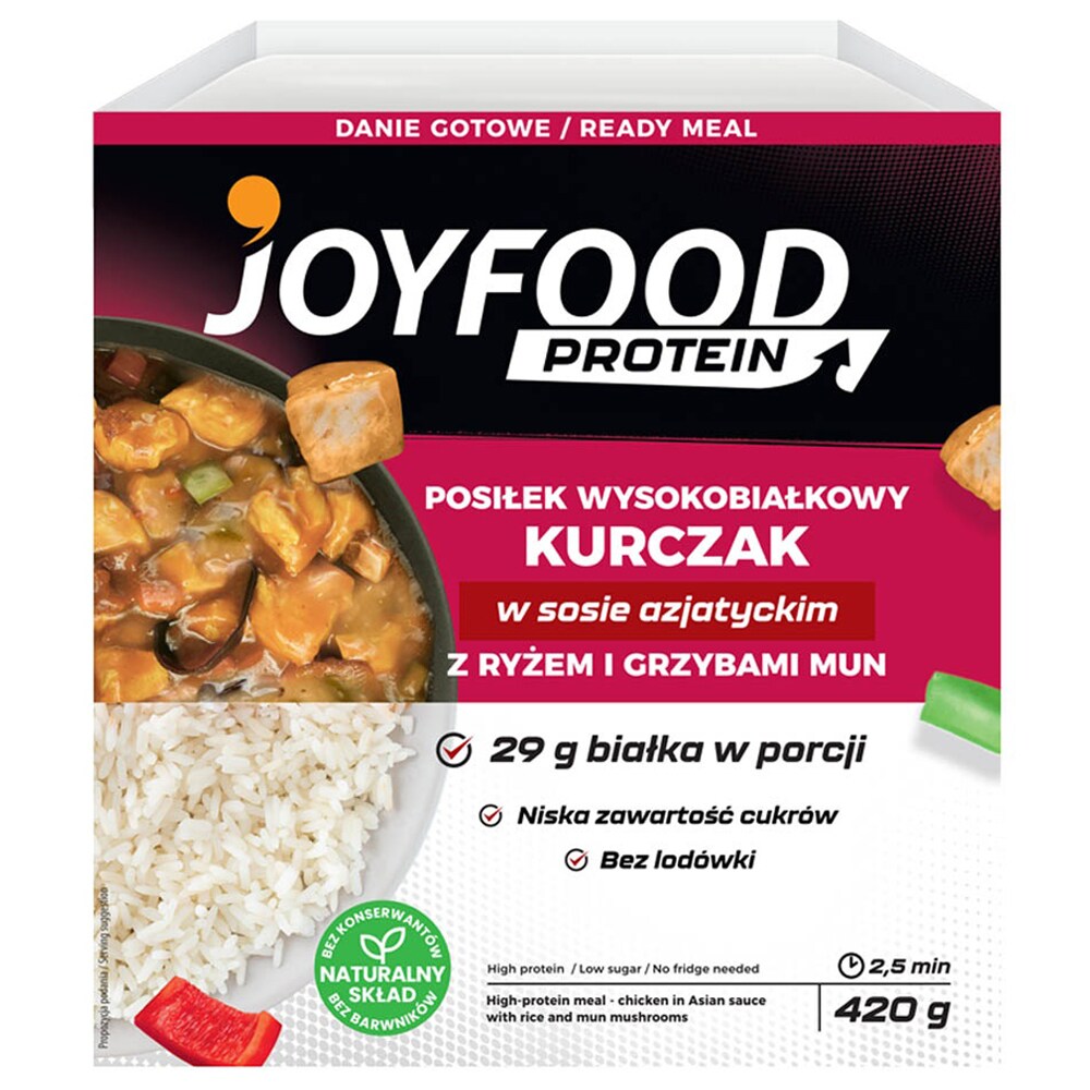 Joyfood - Fertiggericht Hähnchen in asiatischer Sauce mit Reis 420 g