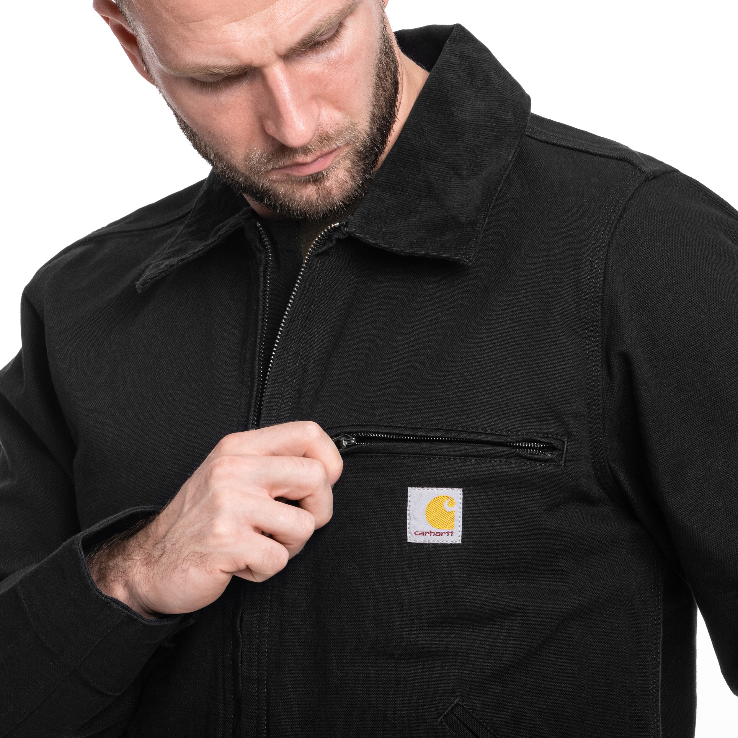 Carhartt Rugged Flex Duck Detroit Jacke - Black