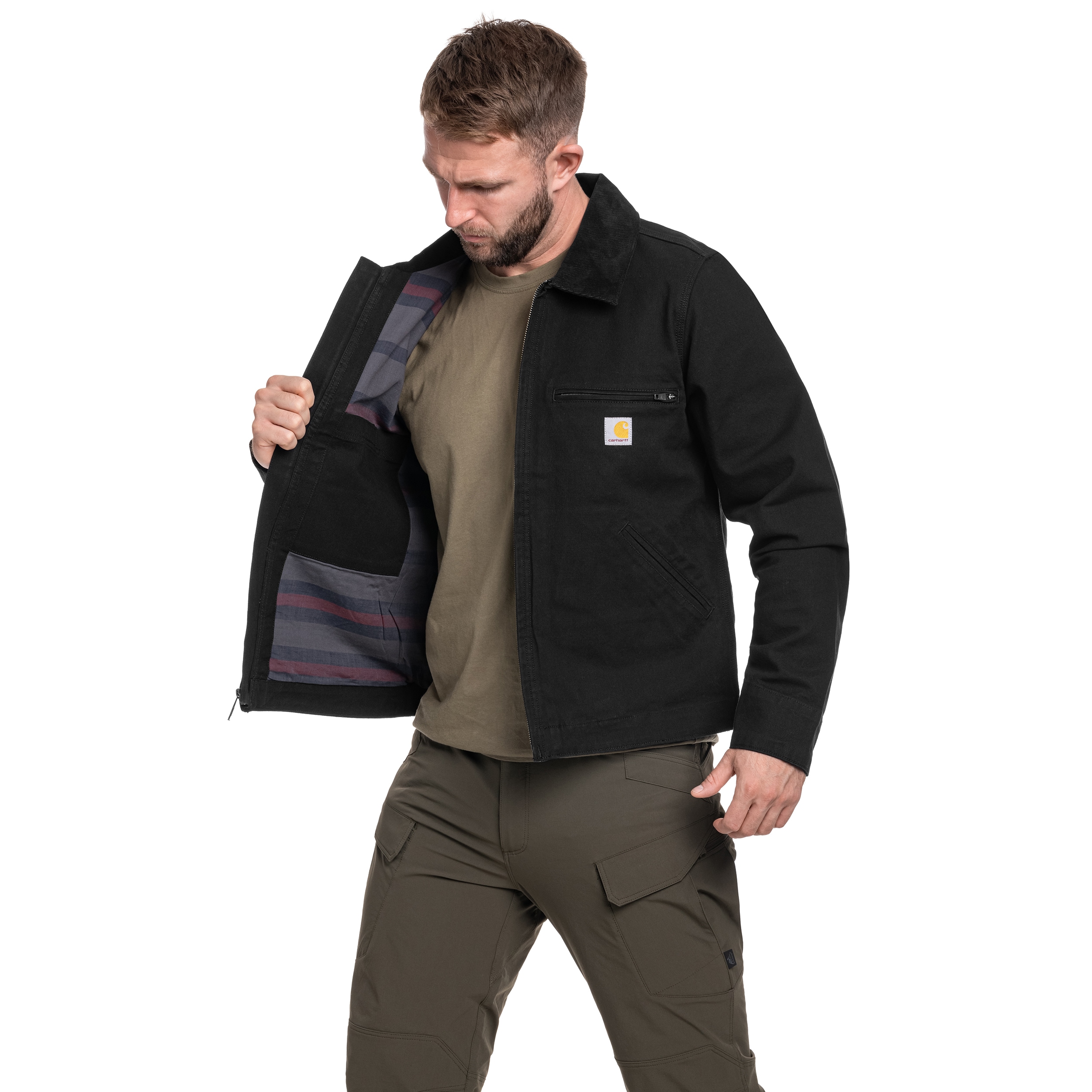 Carhartt Rugged Flex Duck Detroit Jacke - Black